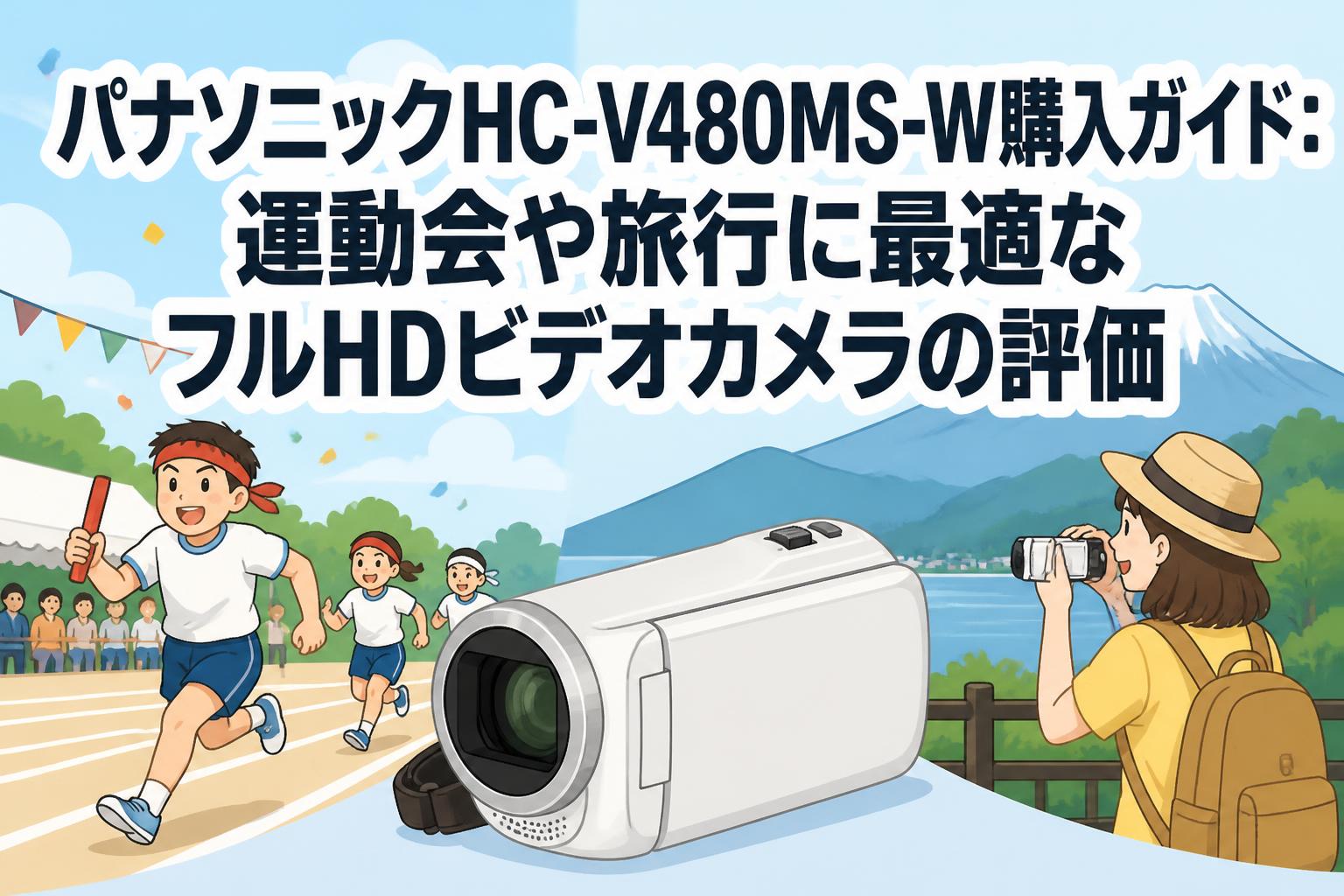 パナソニックHC-V480MS-W購入ガイド：運動会や旅行に最適なフルHD
