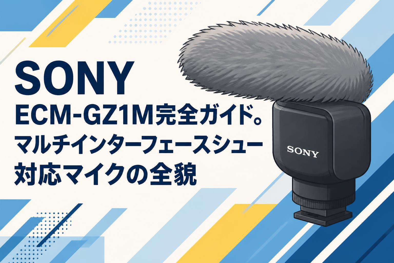 SONY ECM-GZ1M完全ガイド。マルチインターフェースシュー対応マイクの