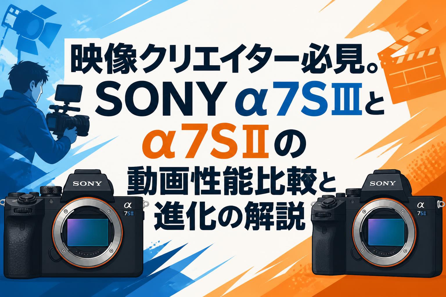 映像クリエイター必見。SONY α7SⅢとα7SⅡの動画性能比較と進化の解説