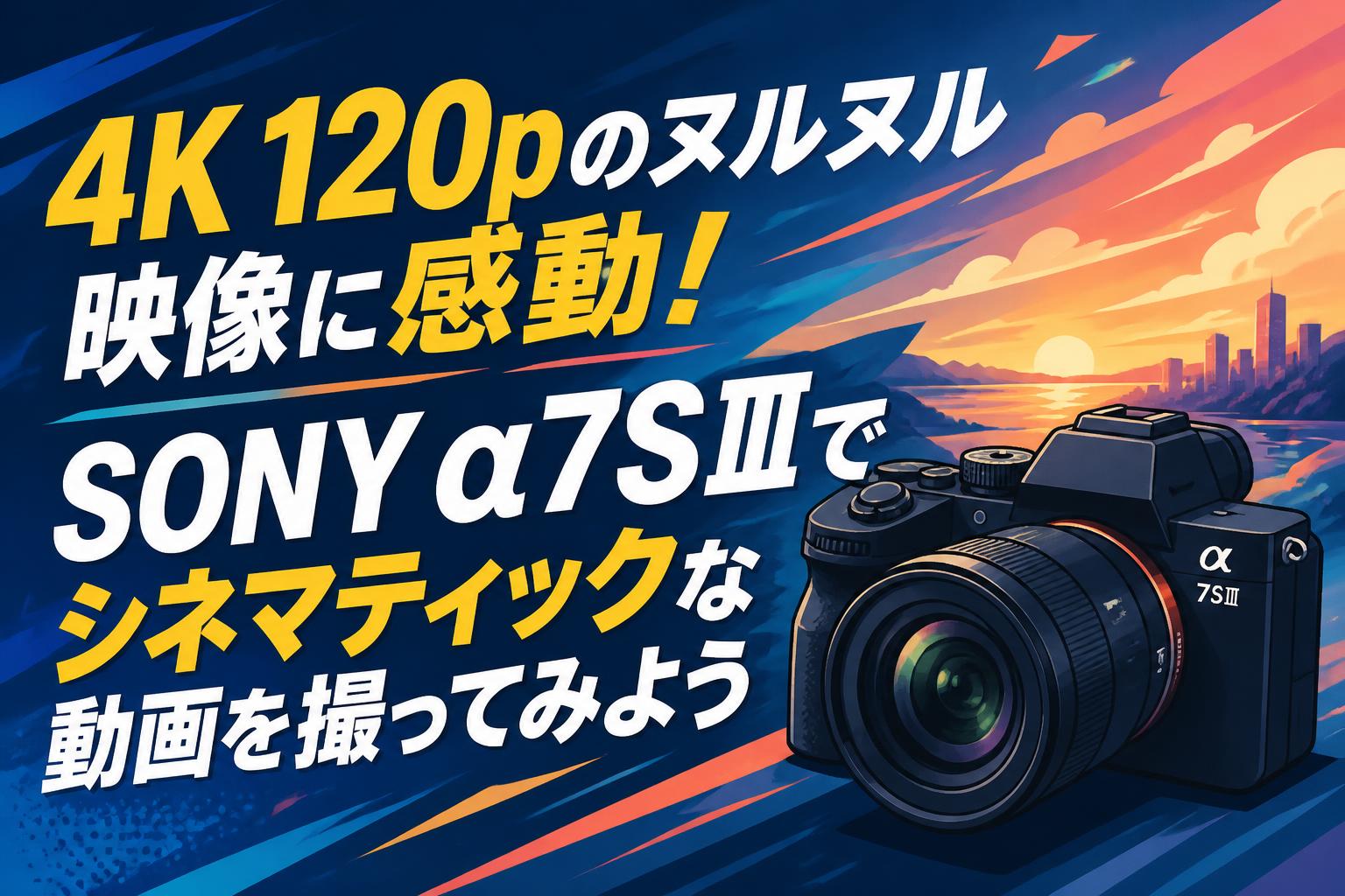 4K 120pのヌルヌル映像に感動！SONY α7SⅢでシネマティックな動画を