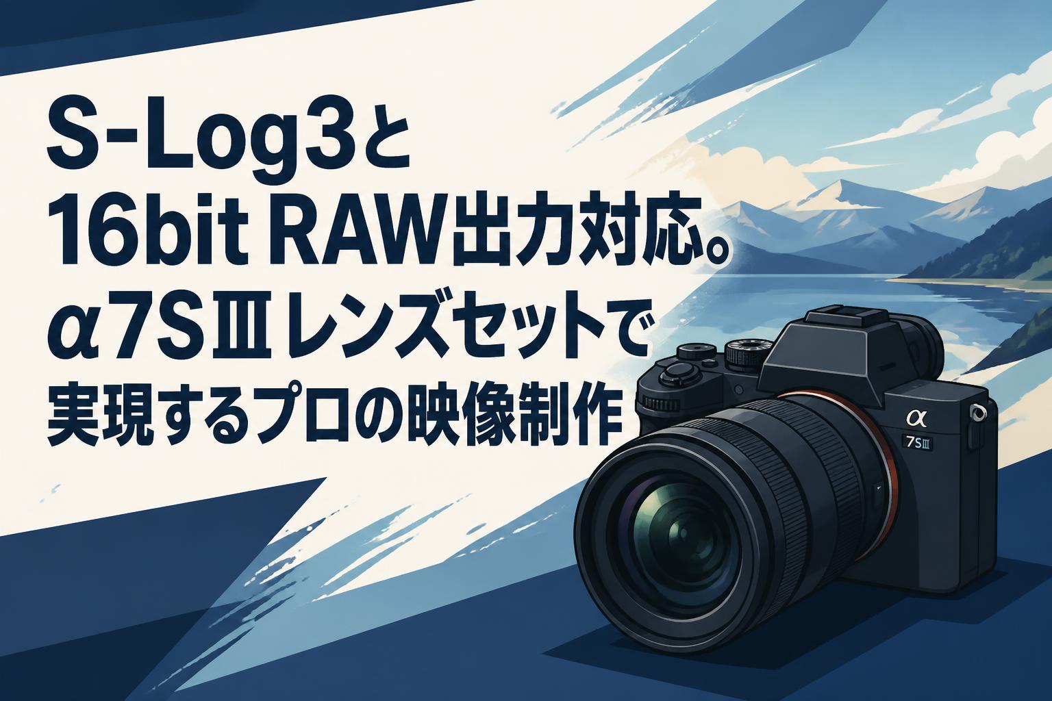 S-Log3と16bit RAW出力対応。α7SⅢレンズセットで実現するプロの映像