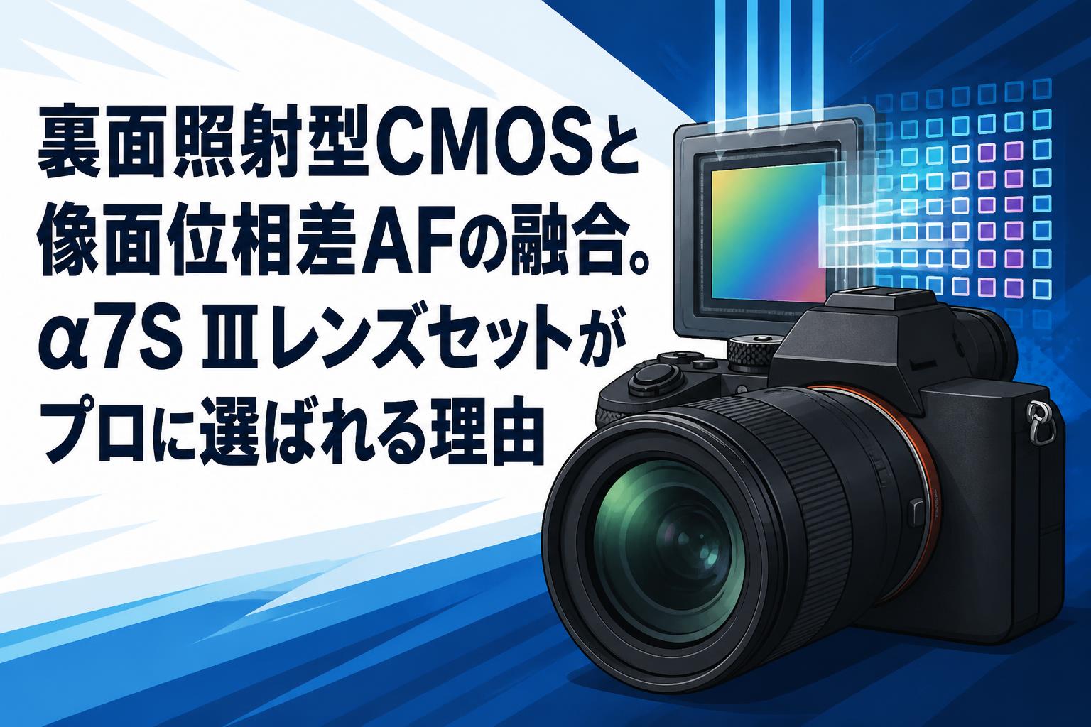裏面照射型CMOSと像面位相差AFの融合。α7S Ⅲレンズセットがプロに選ば