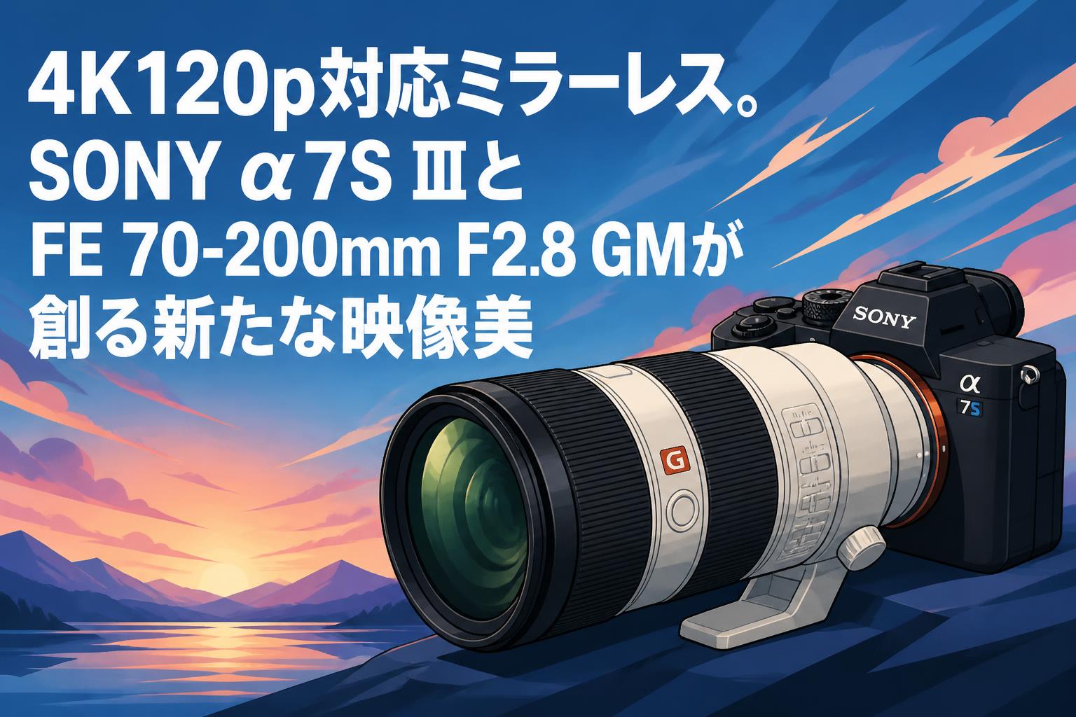 4K120p対応ミラーレス。SONY α7S ⅢとFE 70-200mm F2.8 GMが創る新たな