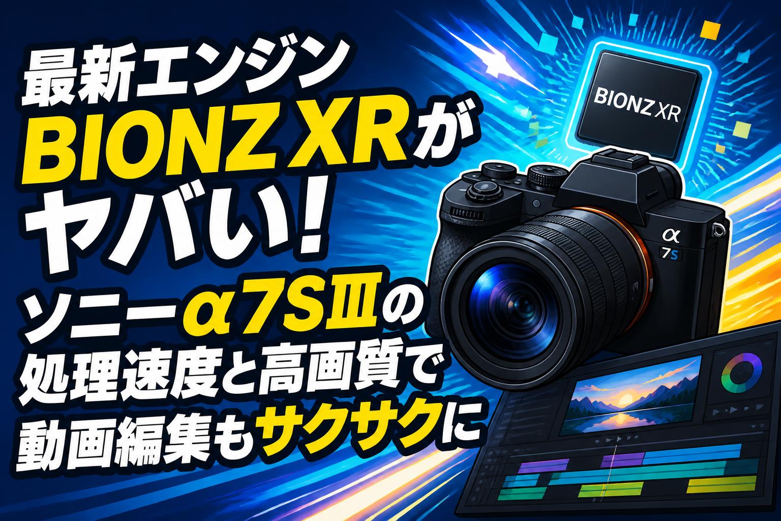 最新エンジンBIONZ XRがヤバい！ソニーα7SⅢの処理速度と高画質で動画
