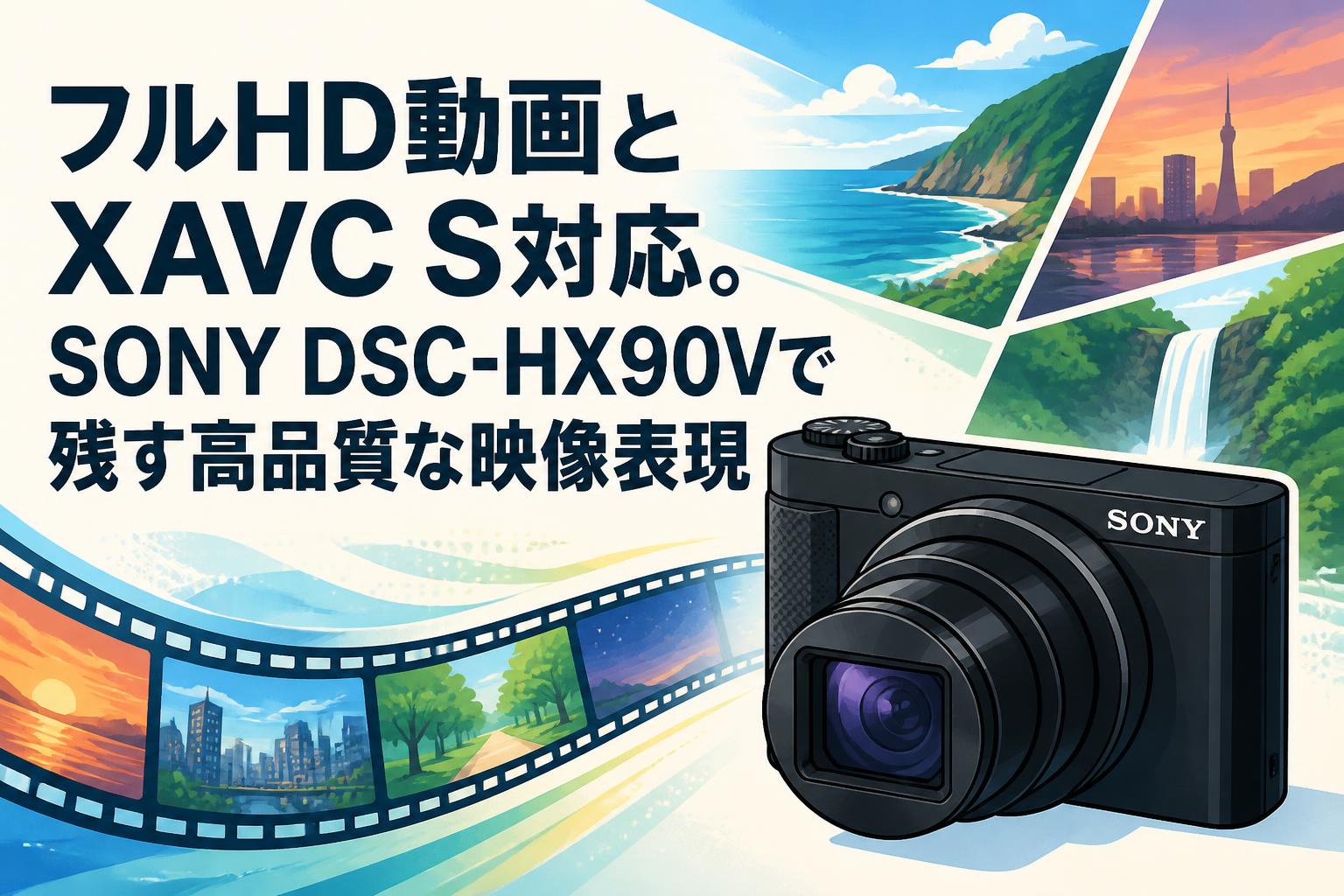 フルHD動画とXAVC S対応。SONY DSC-HX90Vで残す高品質な映像表現
