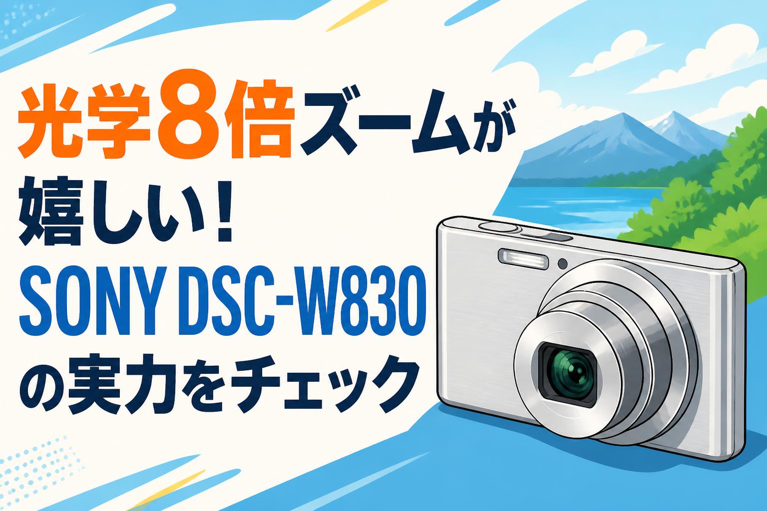 光学8倍ズームが嬉しい！SONY DSC-W830の実力をチェック | PANDA TIMES