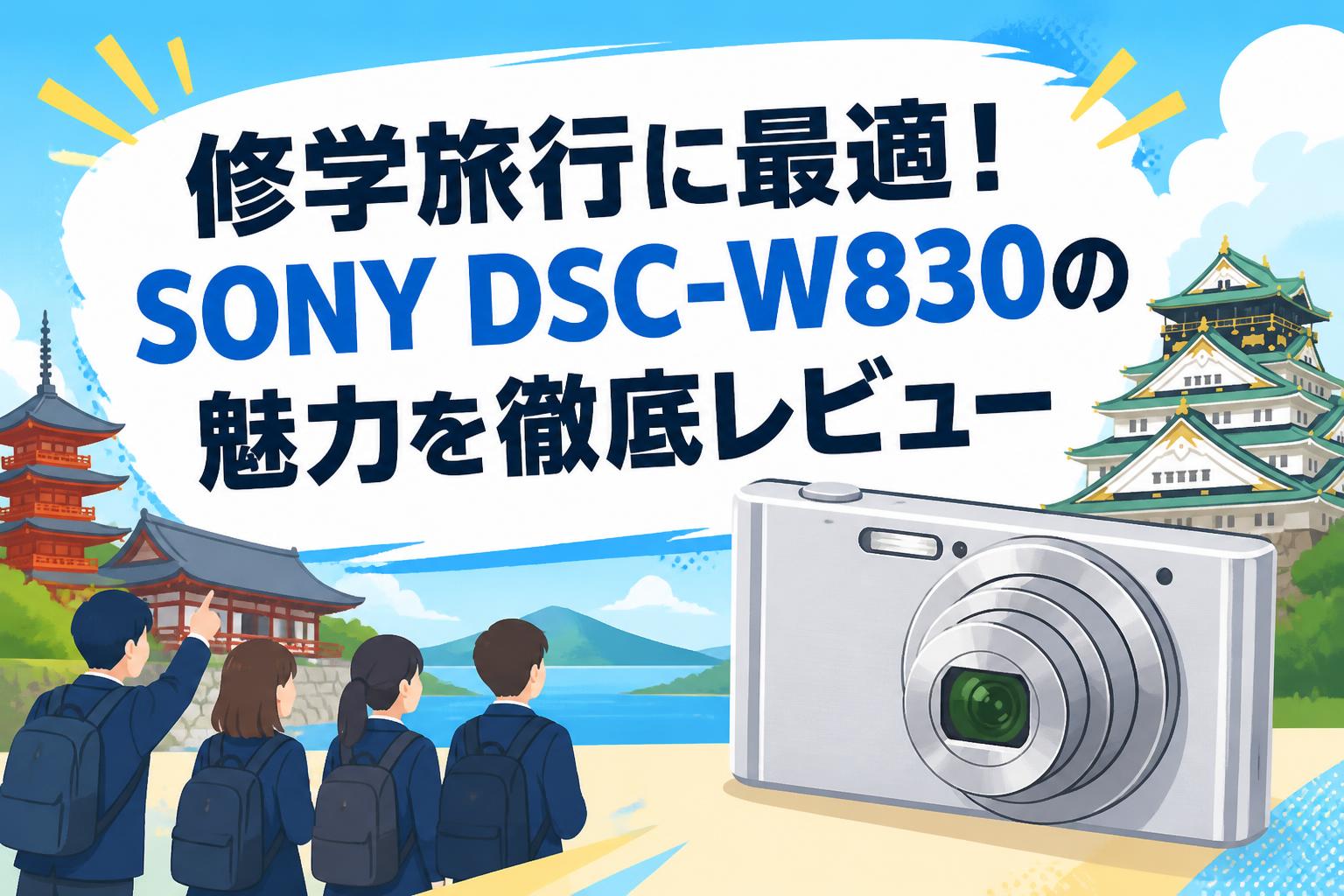 修学旅行に最適！SONY DSC-W830の魅力を徹底レビュー | PANDA TIMES