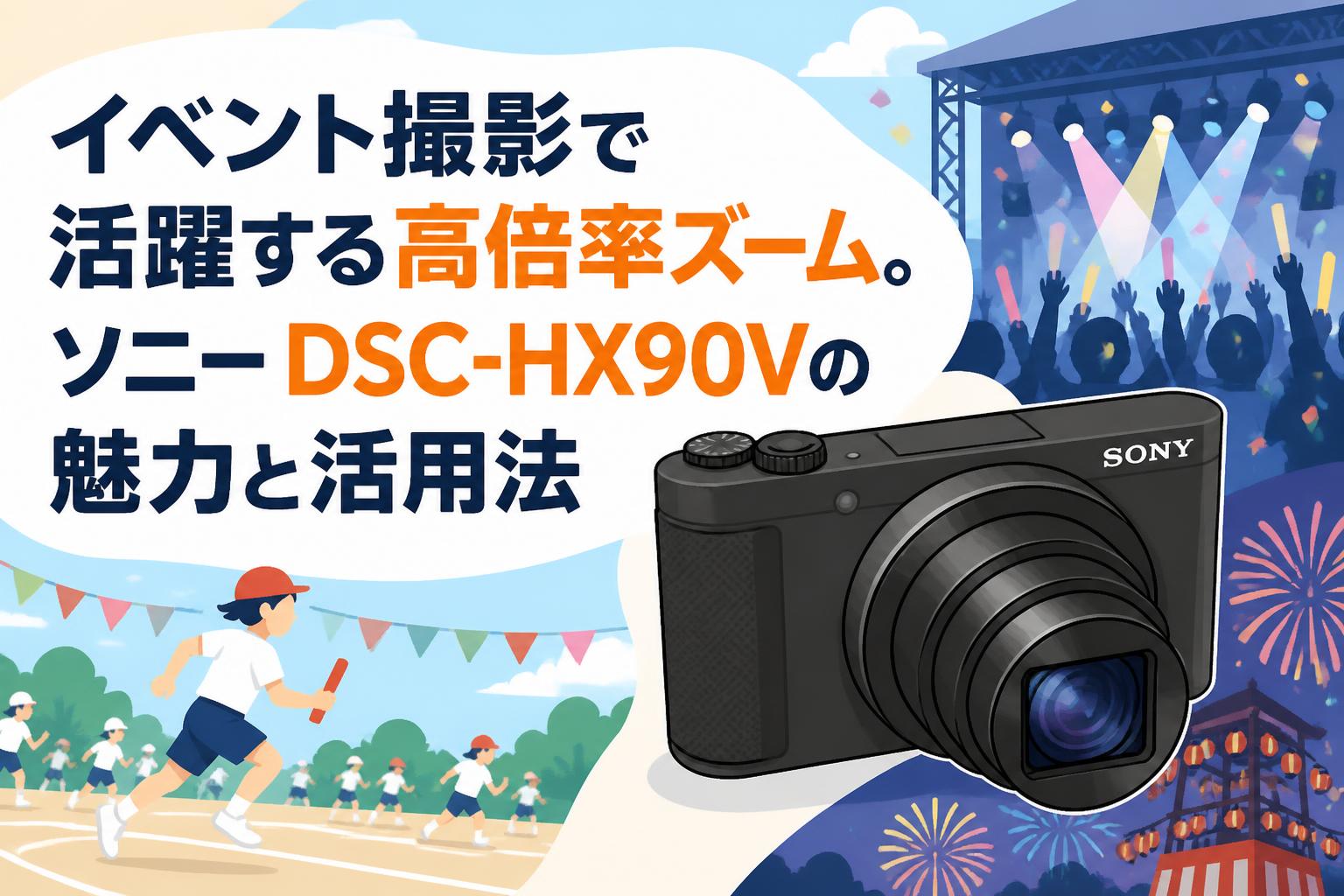 イベント撮影で活躍する高倍率ズーム。ソニー DSC-HX90Vの魅力と活用法