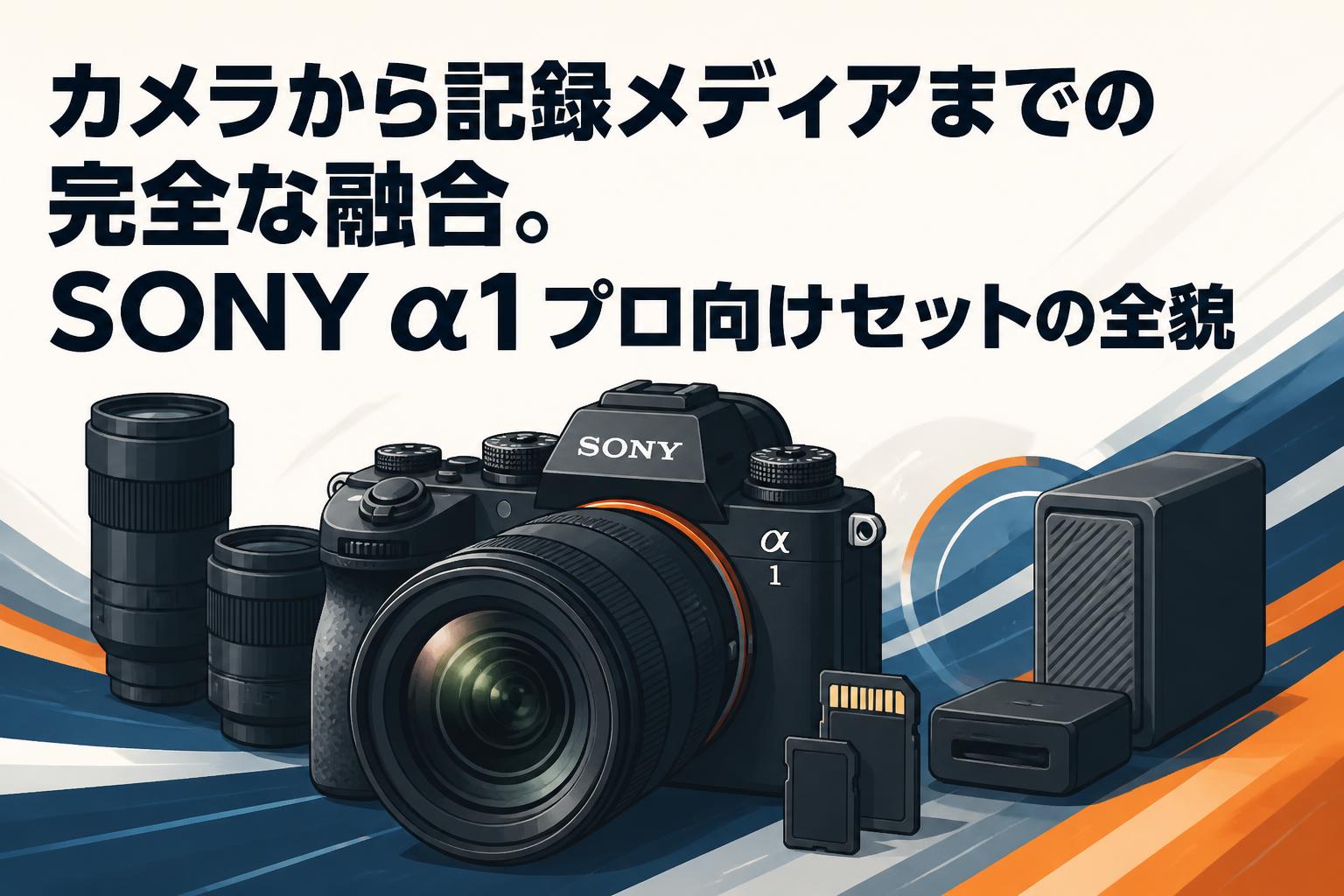 カメラから記録メディアまでの完全な融合。SONY α1プロ向けセットの