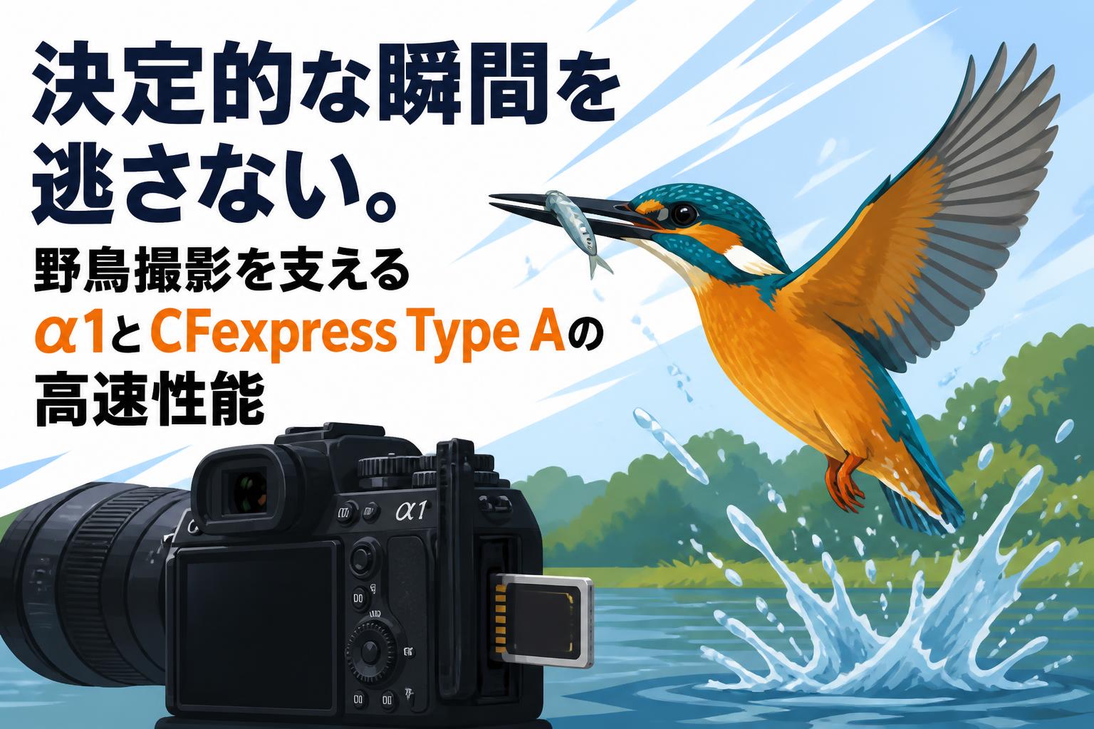 決定的な瞬間を逃さない。野鳥撮影を支えるα1とCFexpress Type Aの高速