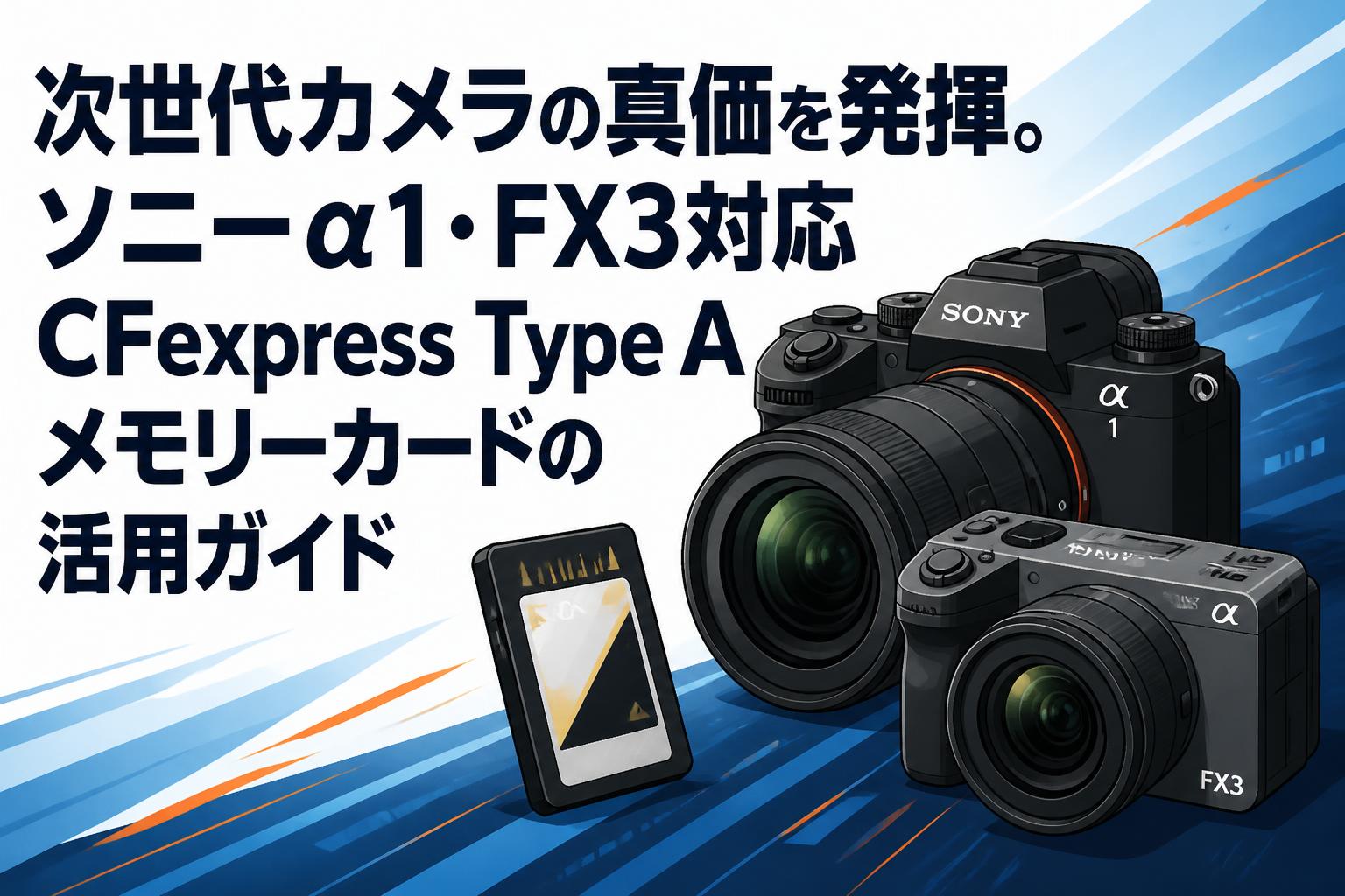 次世代カメラの真価を発揮。ソニーα1・FX3対応CFexpress Type A