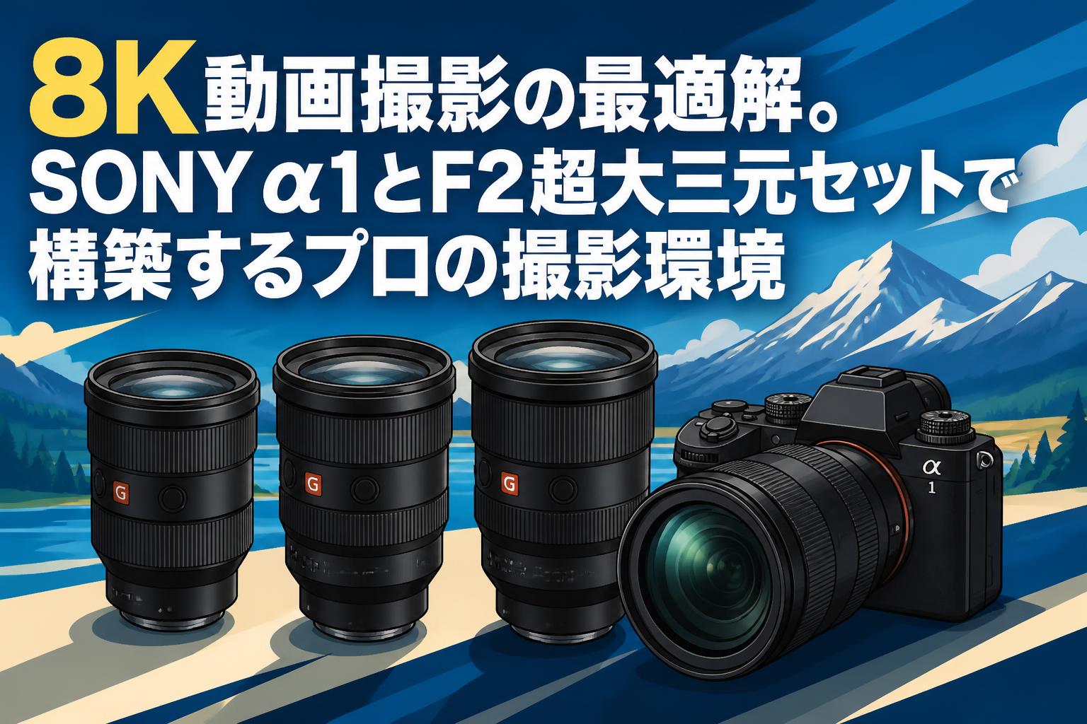 8K動画撮影の最適解。SONY α1とF2超大三元セットで構築するプロの撮影