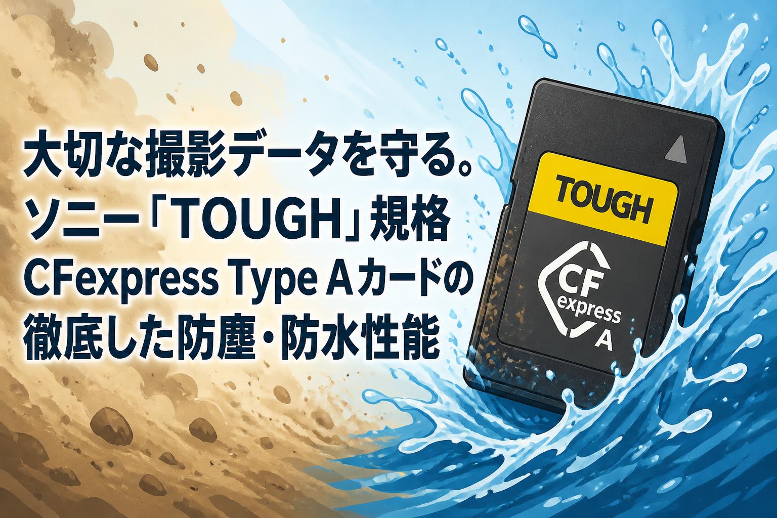 大切な撮影データを守る。ソニー「TOUGH」規格CFexpress Type Aカード