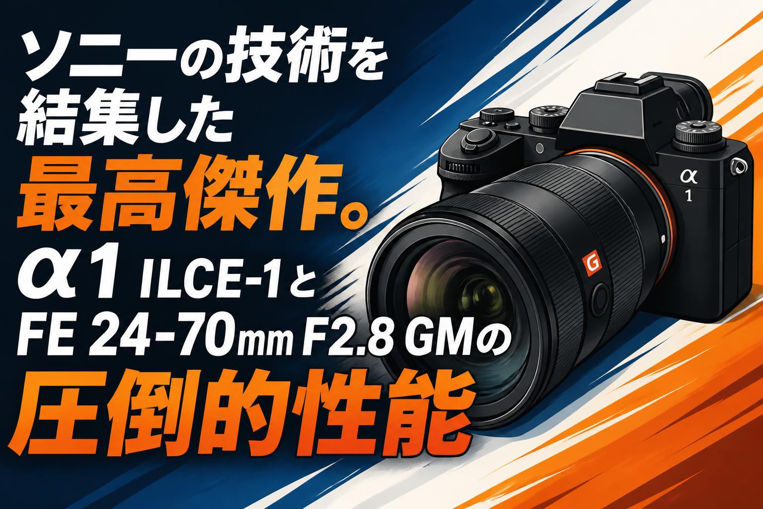 ソニーの技術を結集した最高傑作。α1 ILCE-1とFE 24-70mm F2.8 GMの