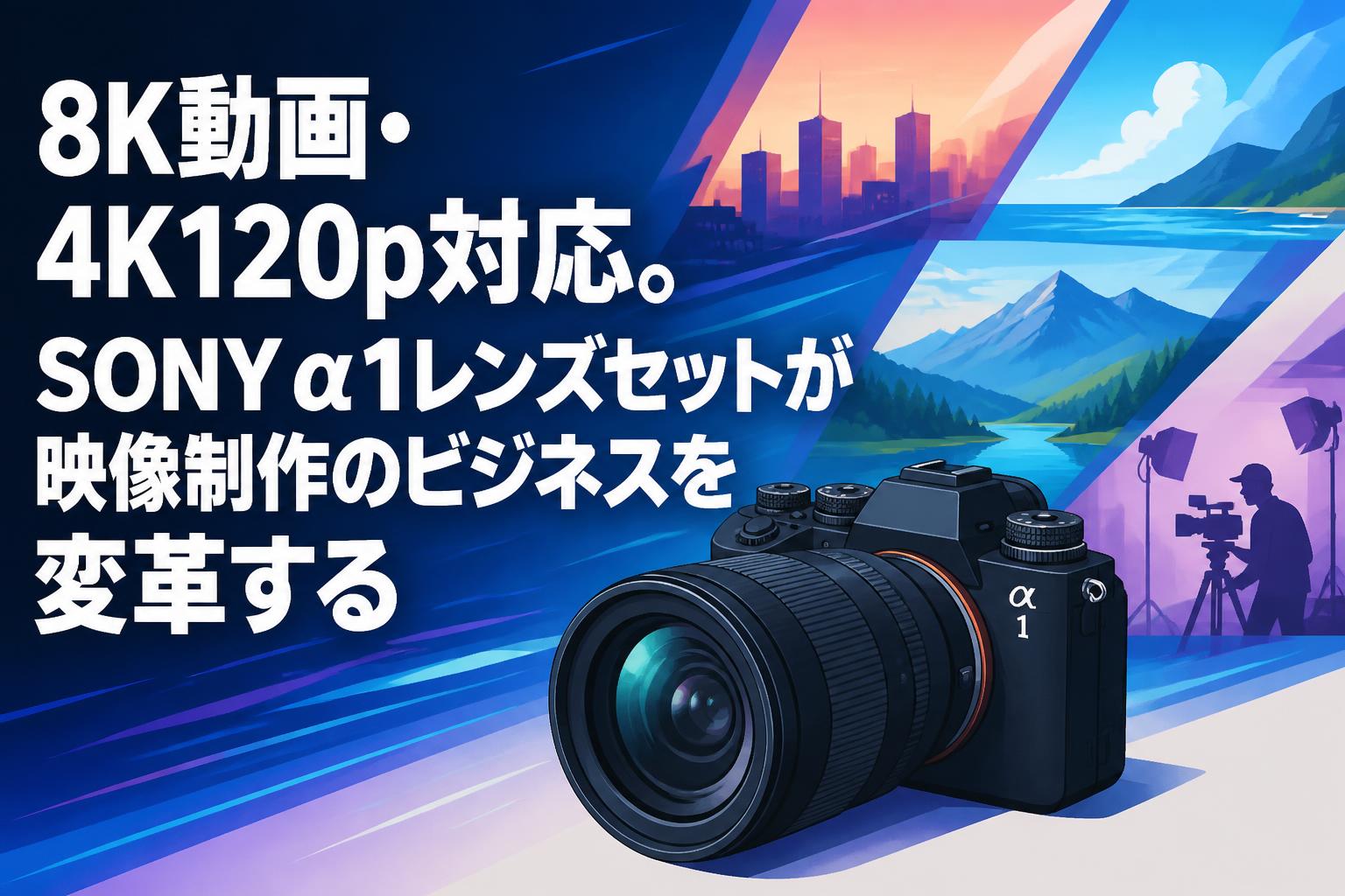 8K動画・4K120p対応。SONY α1レンズセットが映像制作のビジネスを変革