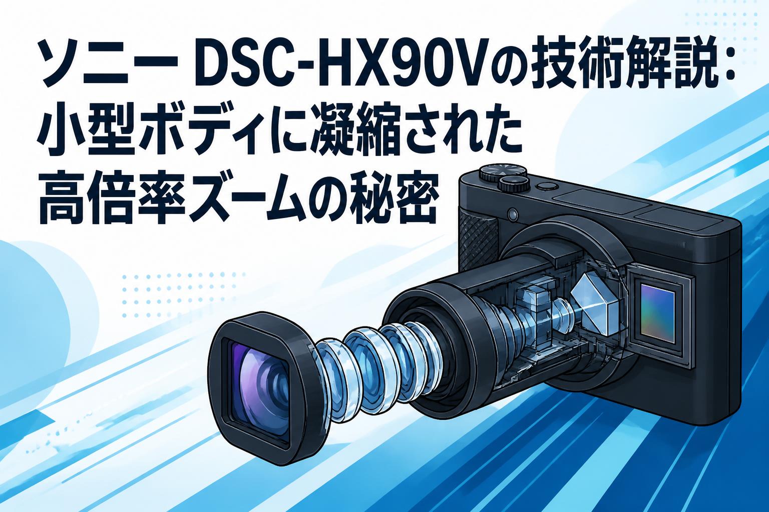 SONY DSC-HX90V 高倍率 コンデジ 動作良好 旅行に最適 ソニー ソニー DSC-HX90Vの技術解説：小型ボディに凝縮された高倍率ズームの