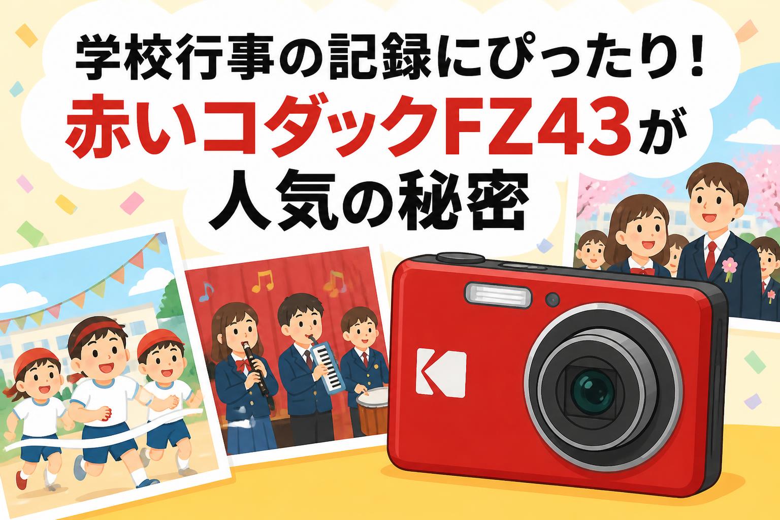 学校行事の記録にぴったり！赤いコダックFZ43が人気の秘密 | PANDA