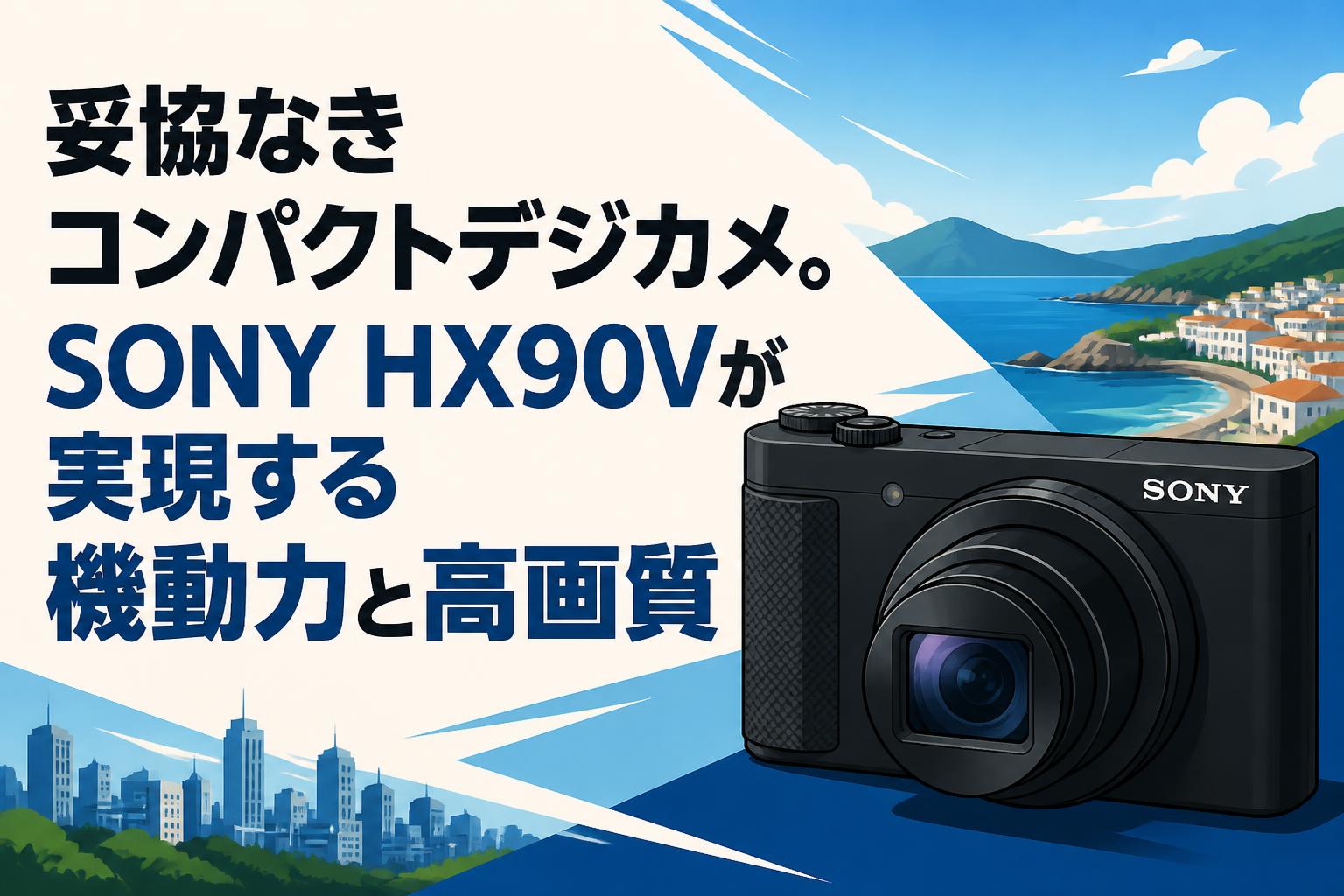 妥協なきコンパクトデジカメ。SONY HX90Vが実現する機動力と高画質