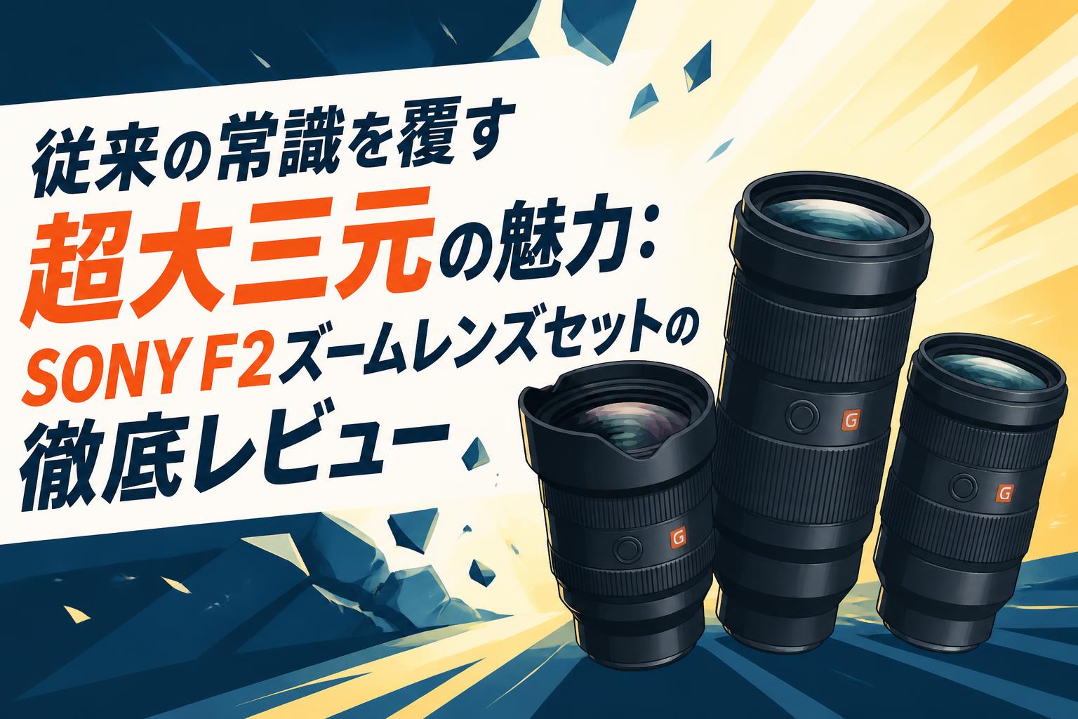 SONY ２つレンズセット 従来の常識を覆す超大三元の魅力：SONY F2ズームレンズセットの徹底