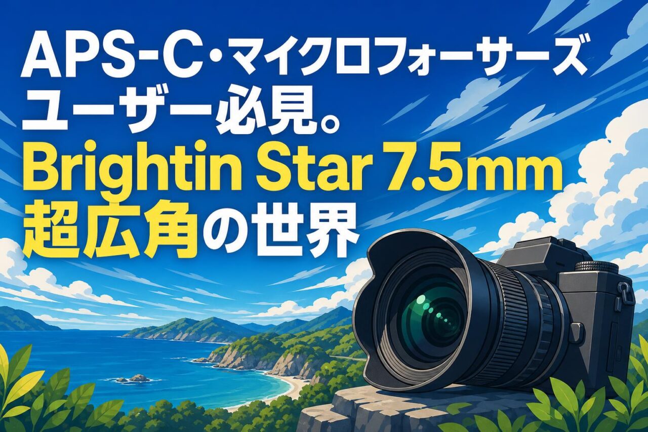 APS-C・マイクロフォーサーズユーザー必見。Brightin Star 7.5mm超広角