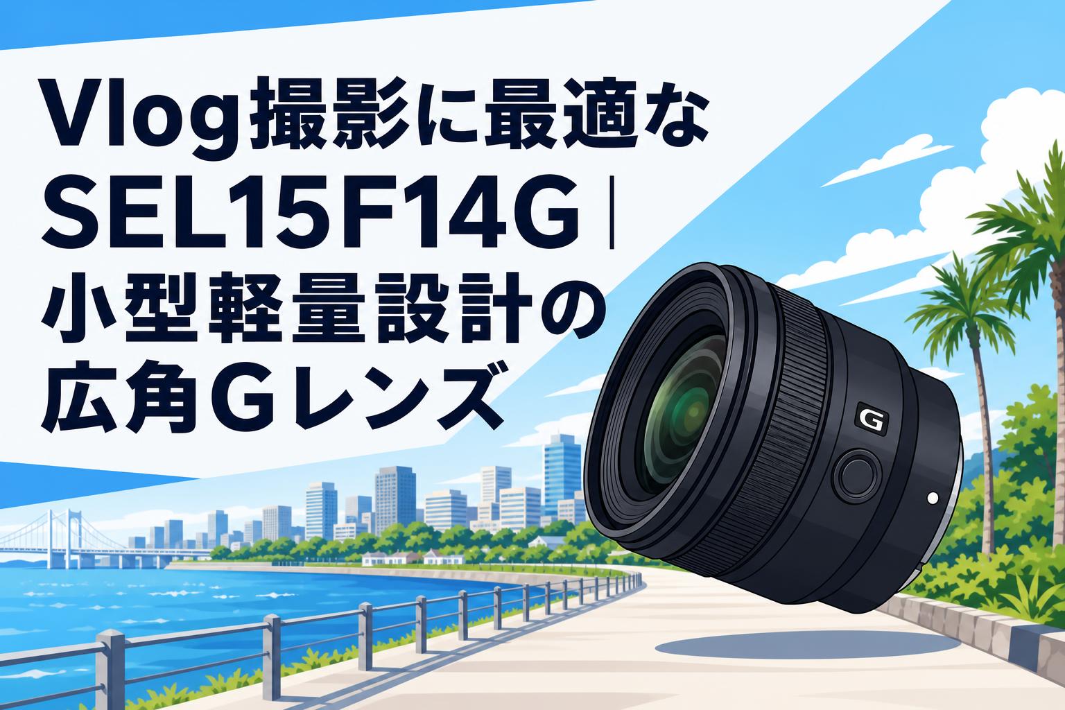 Vlog撮影に最適なSEL15F14G｜小型軽量設計の広角Gレンズ | PANDA TIMES