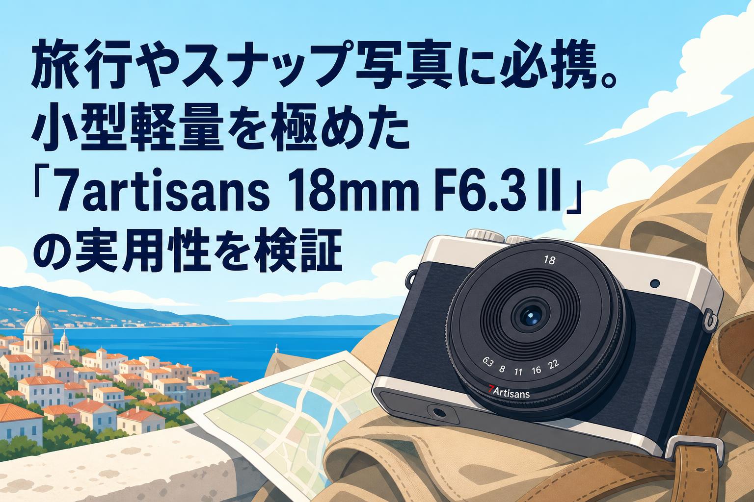 旅行やスナップ写真に必携。小型軽量を極めた「7artisans 18mm F6.3 II