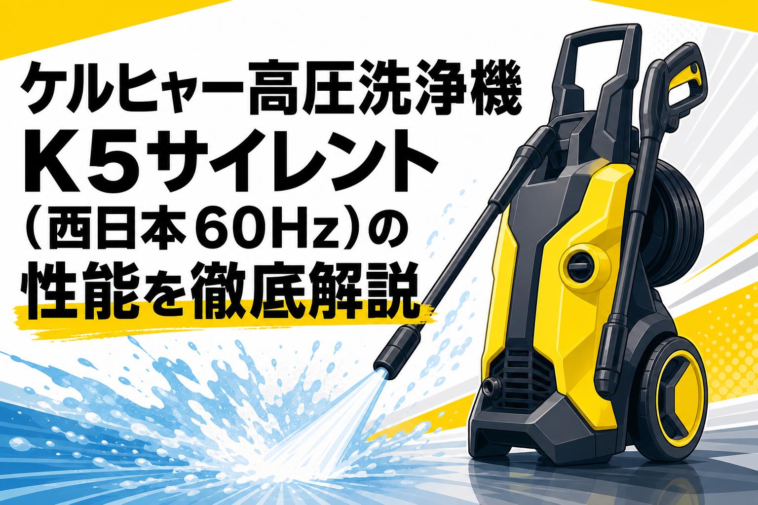ケルヒャー高圧洗浄機K5サイレント（西日本60Hz）の性能を徹底解説