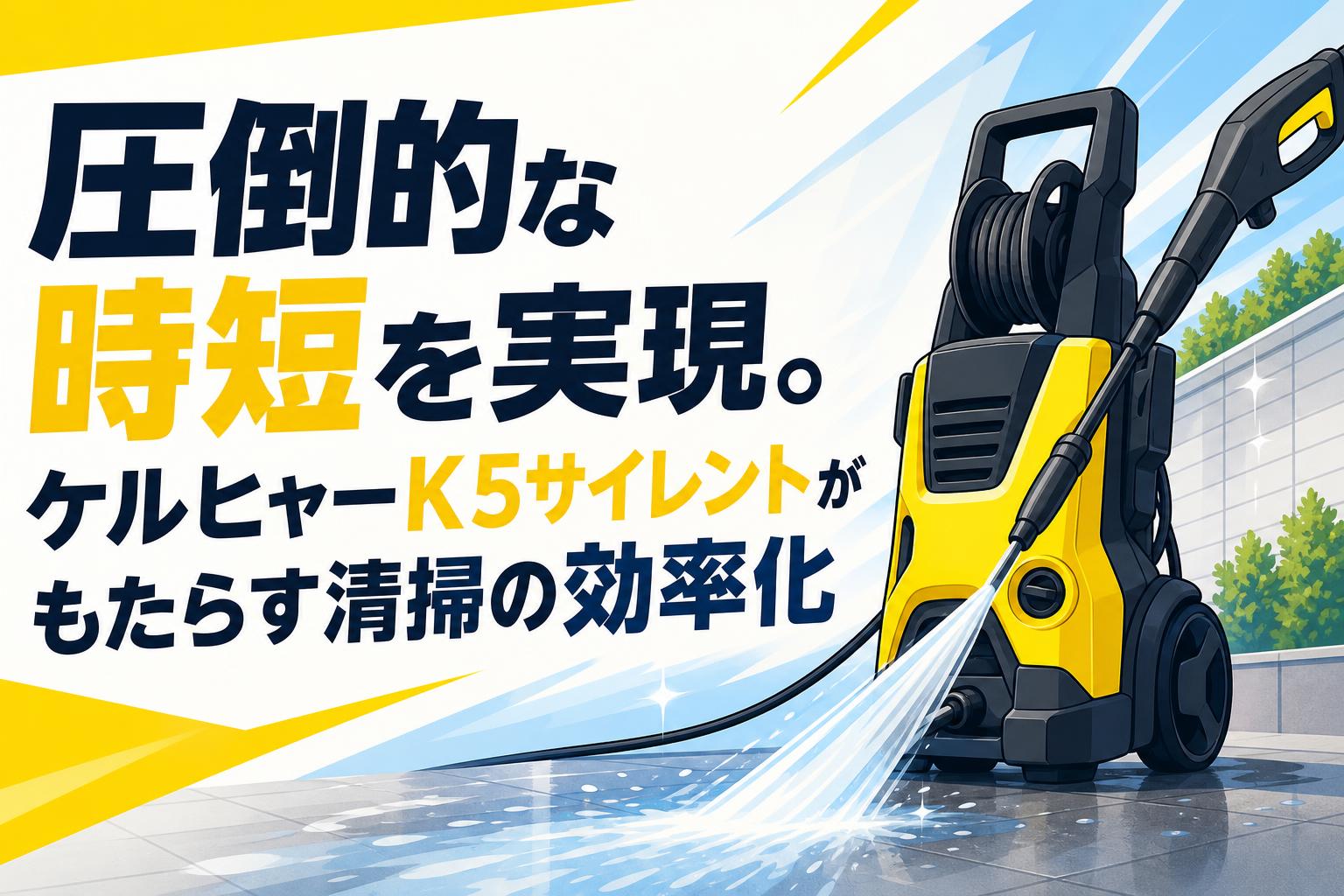 圧倒的な時短を実現。ケルヒャーK5サイレントがもたらす清掃の効率化