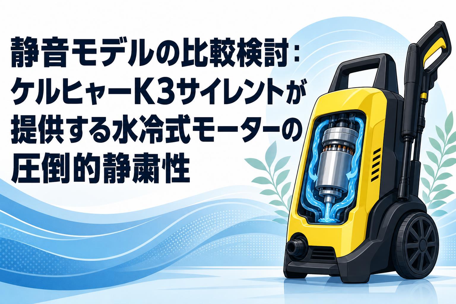 静音モデルの比較検討：ケルヒャーK3サイレントが提供する水冷式