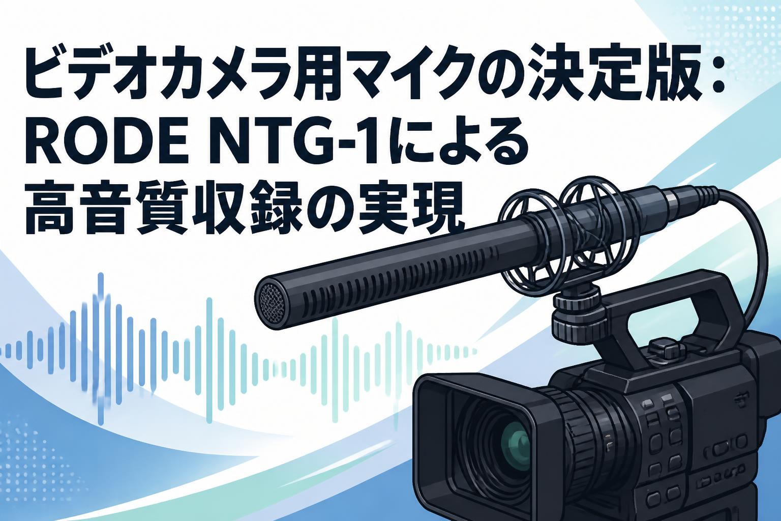ビデオカメラ用マイクの決定版：RODE NTG-1による高音質収録の実現