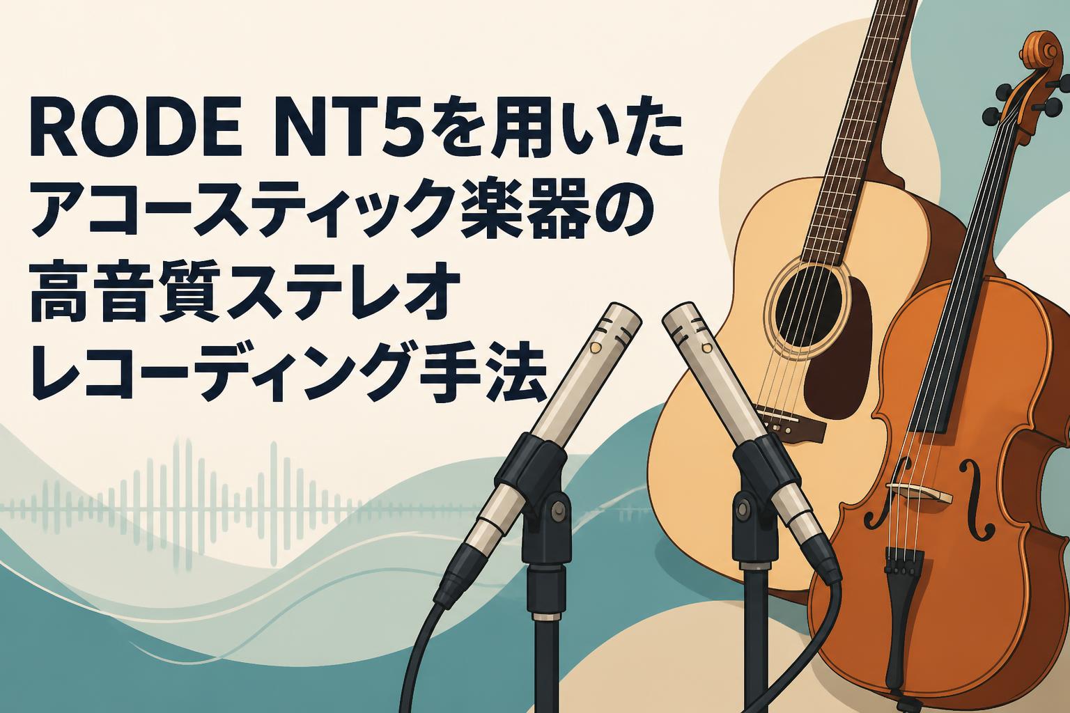 RODE NT5を用いたアコースティック楽器の高音質ステレオレコーディング