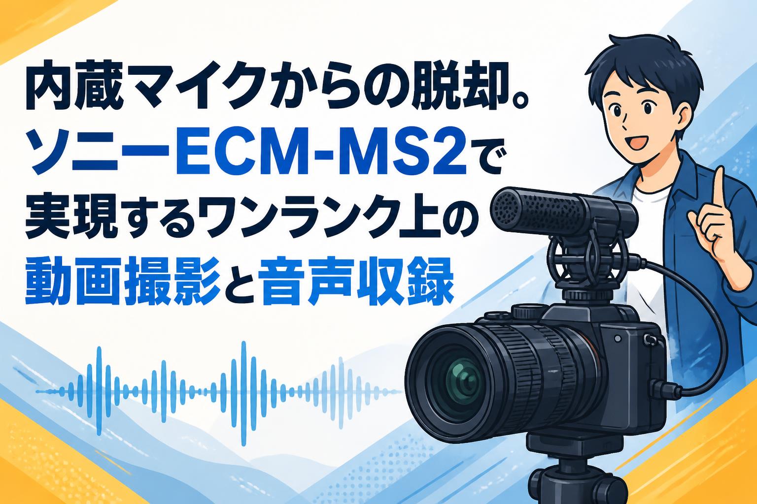 内蔵マイクからの脱却。ソニーECM-MS2で実現するワンランク上の動画