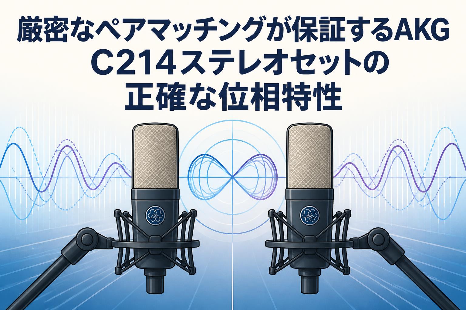 厳密なペアマッチングが保証するAKG C214ステレオセットの正確な位相