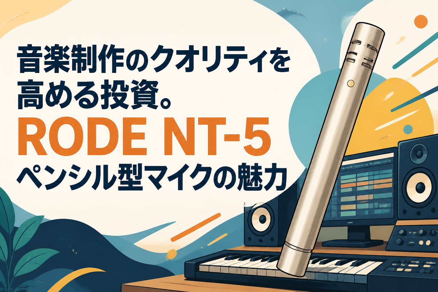 音楽制作のクオリティを高める投資。RODE NT-5ペンシル型マイクの魅力