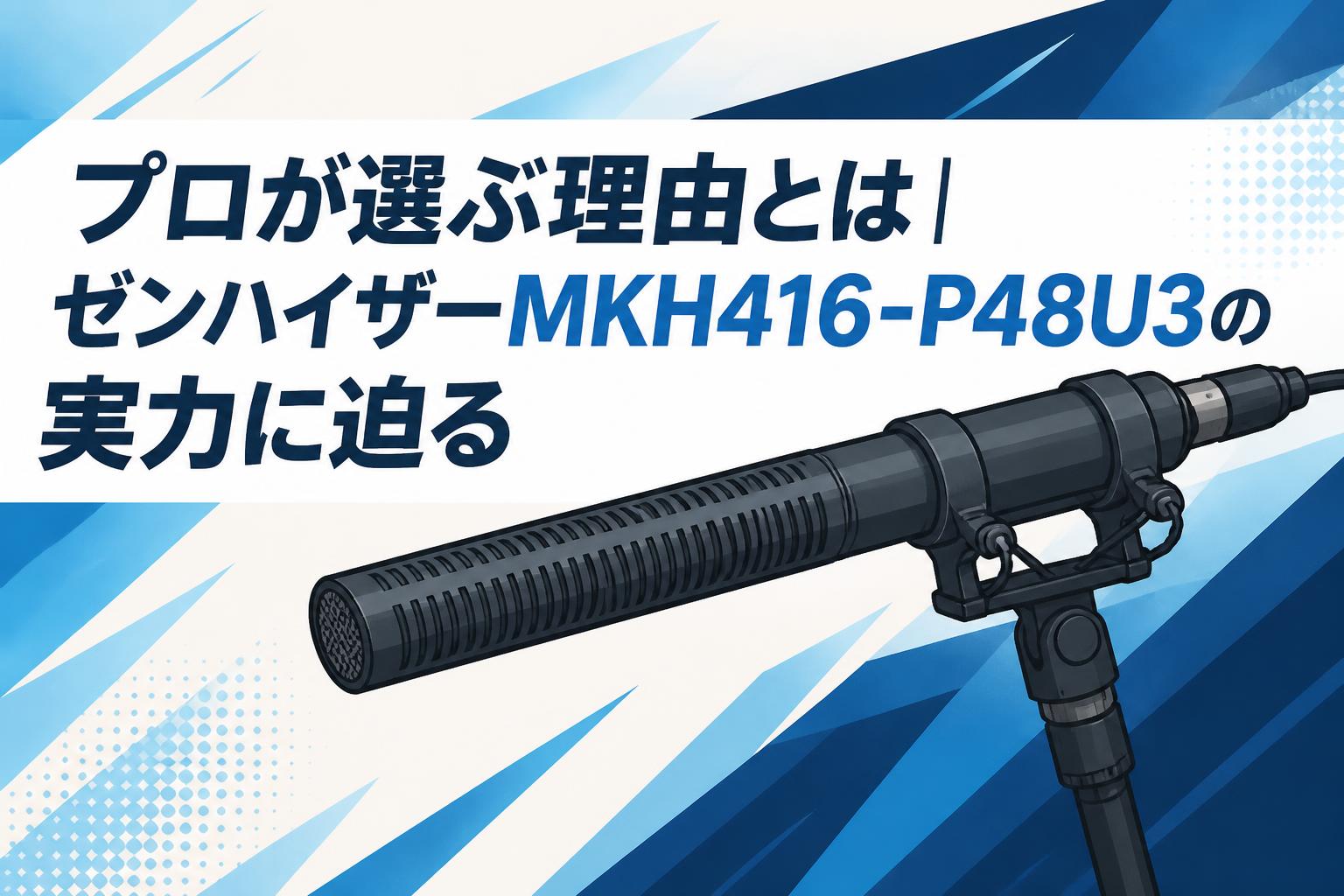 プロが選ぶ理由とは｜ゼンハイザーMKH416-P48U3の実力に迫る | PANDA