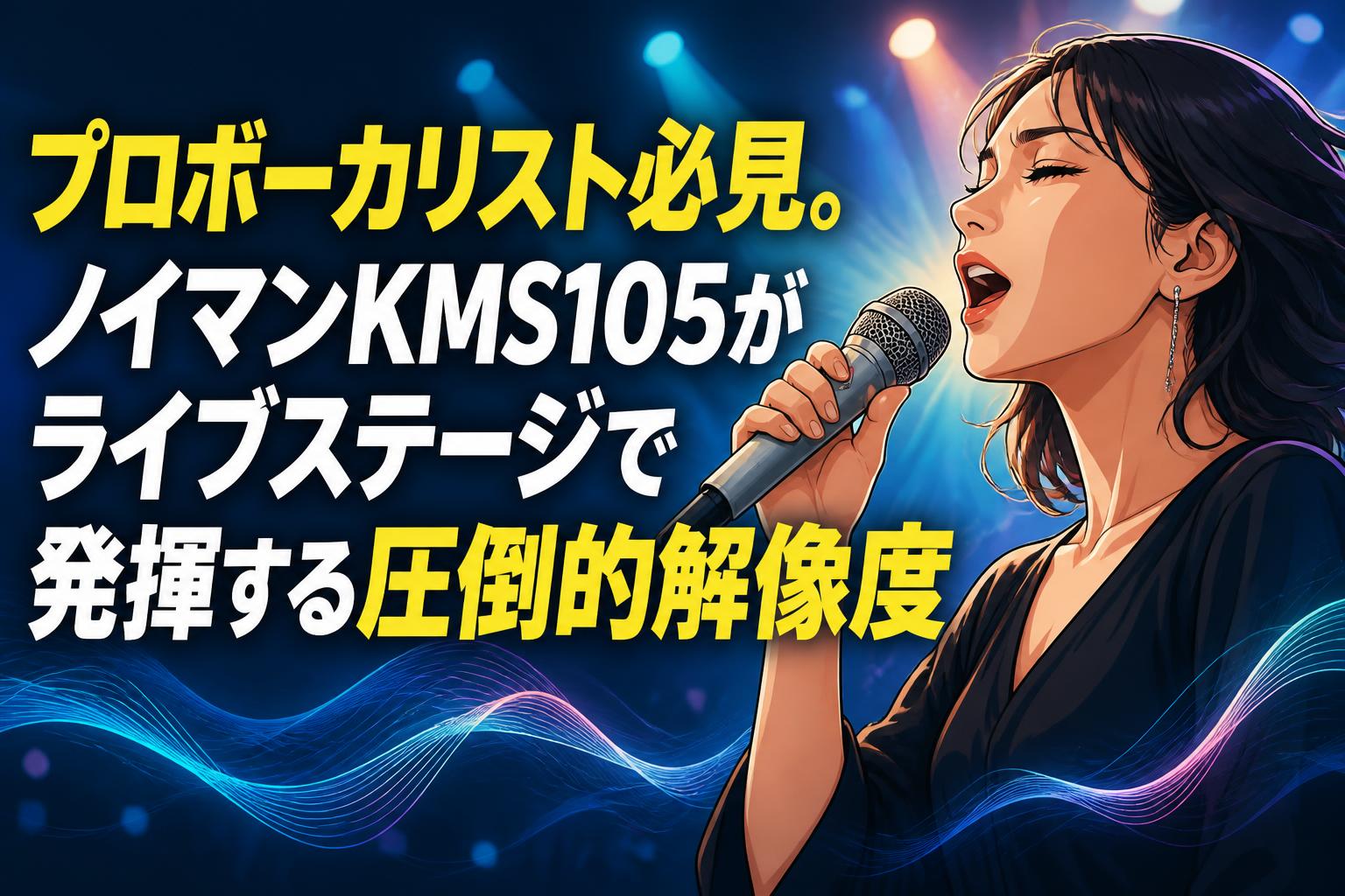 プロボーカリスト必見。ノイマンKMS105がライブステージで発揮する圧倒
