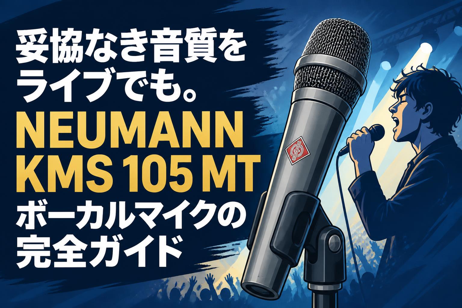 妥協なき音質をライブでも。NEUMANN KMS 105 MTボーカルマイクの完全