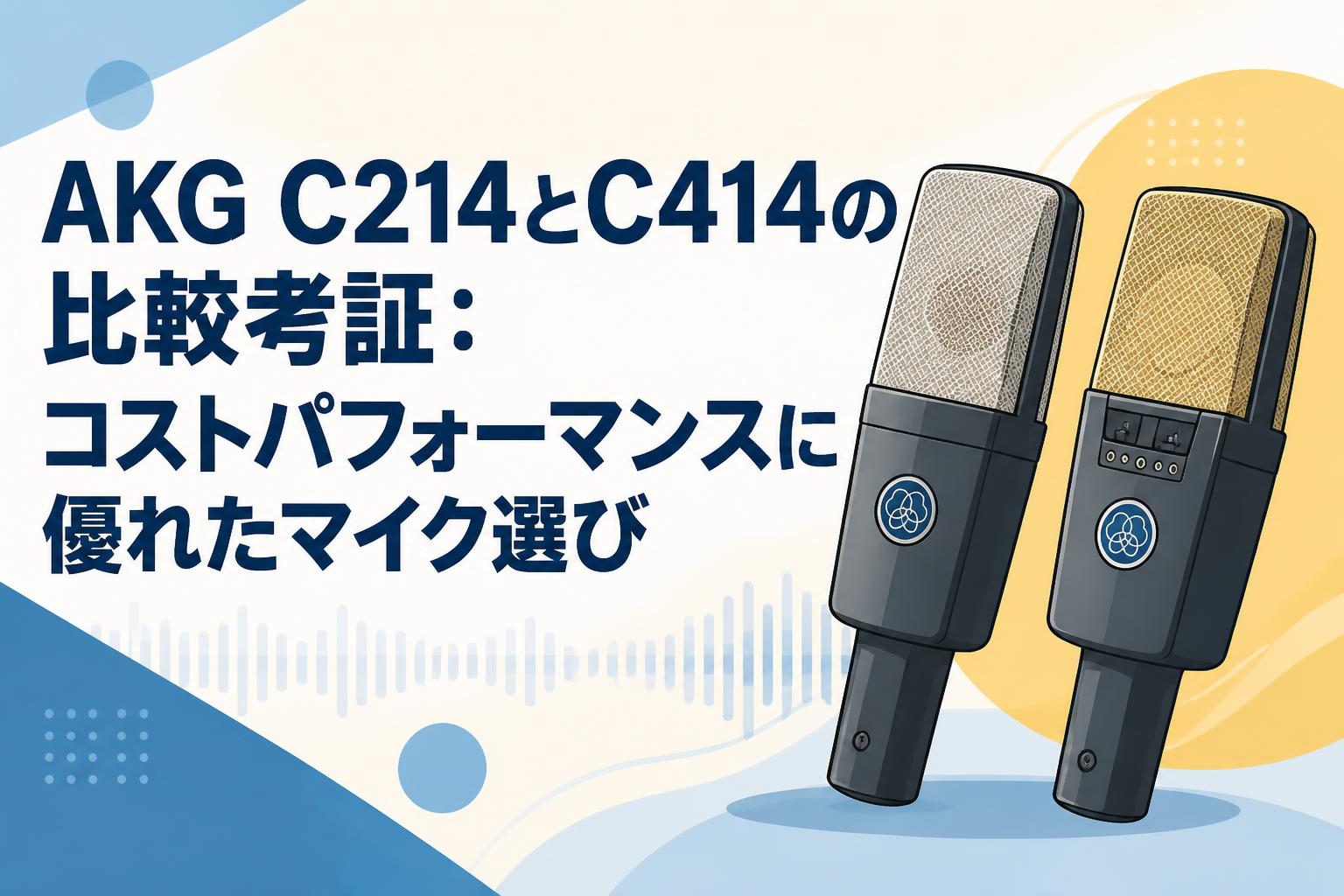 AKG C214とC414の比較考証：コストパフォーマンスに優れたマイク選び