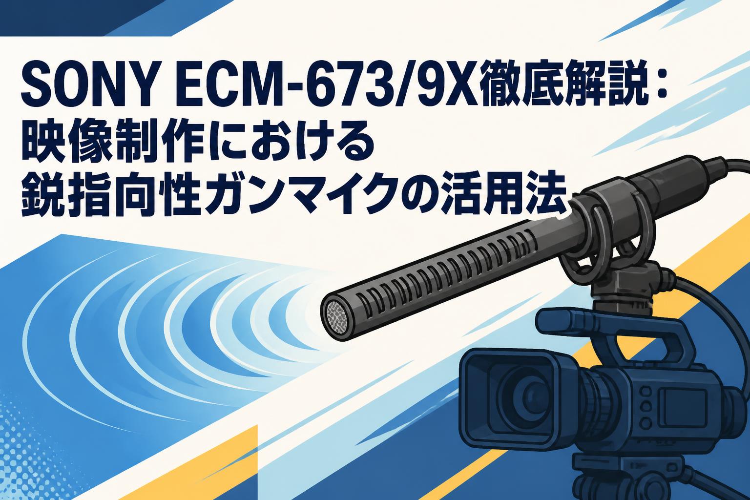 SONY ECM-673/9X徹底解説：映像制作における鋭指向性ガンマイクの活用