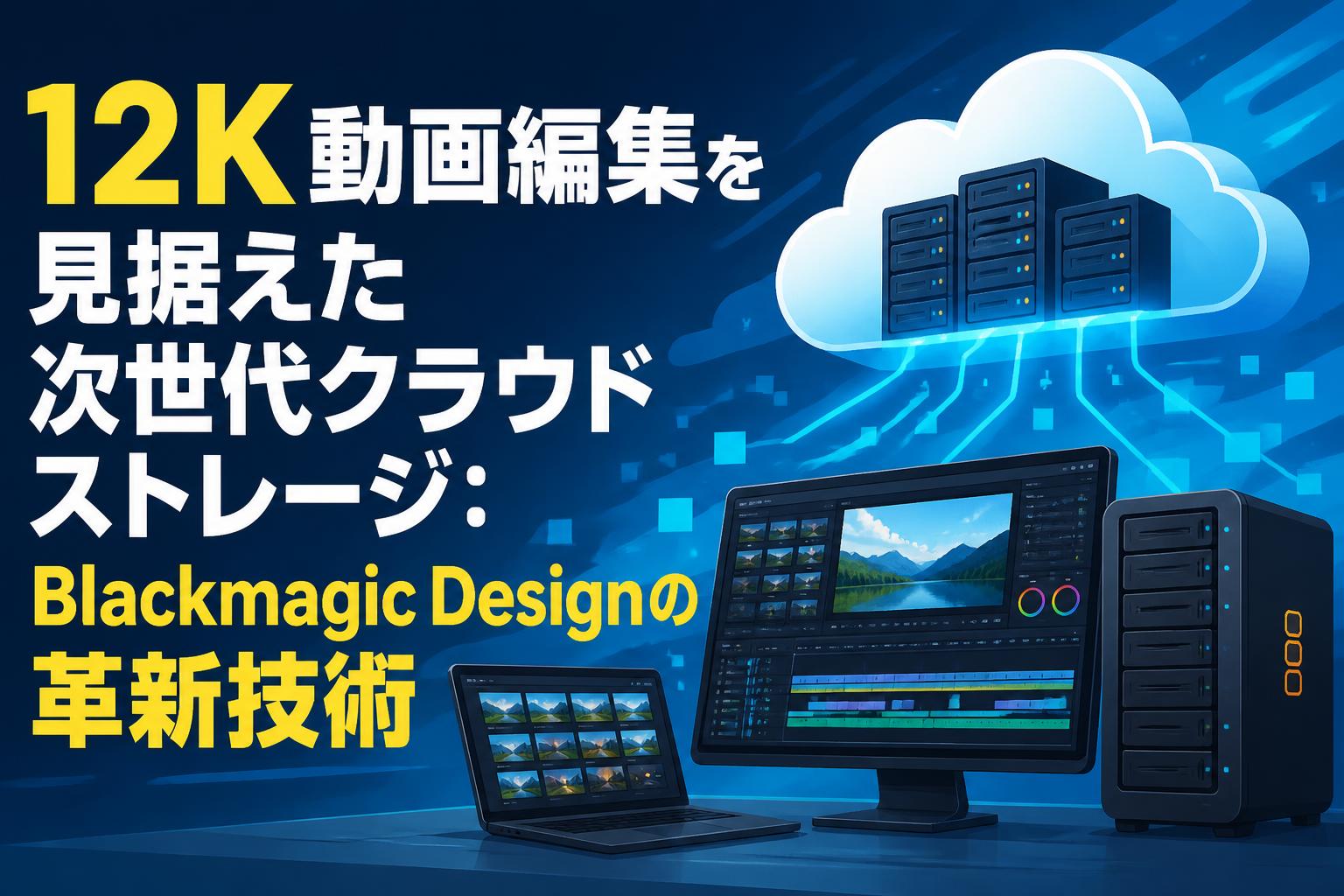 12K動画編集を見据えた次世代クラウドストレージ：Blackmagic Designの