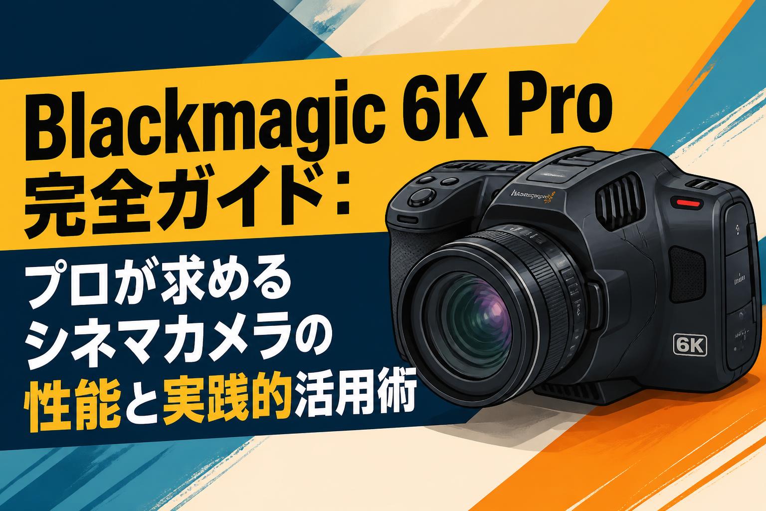 Blackmagic 6K Pro完全ガイド：プロが求めるシネマカメラの性能と実践
