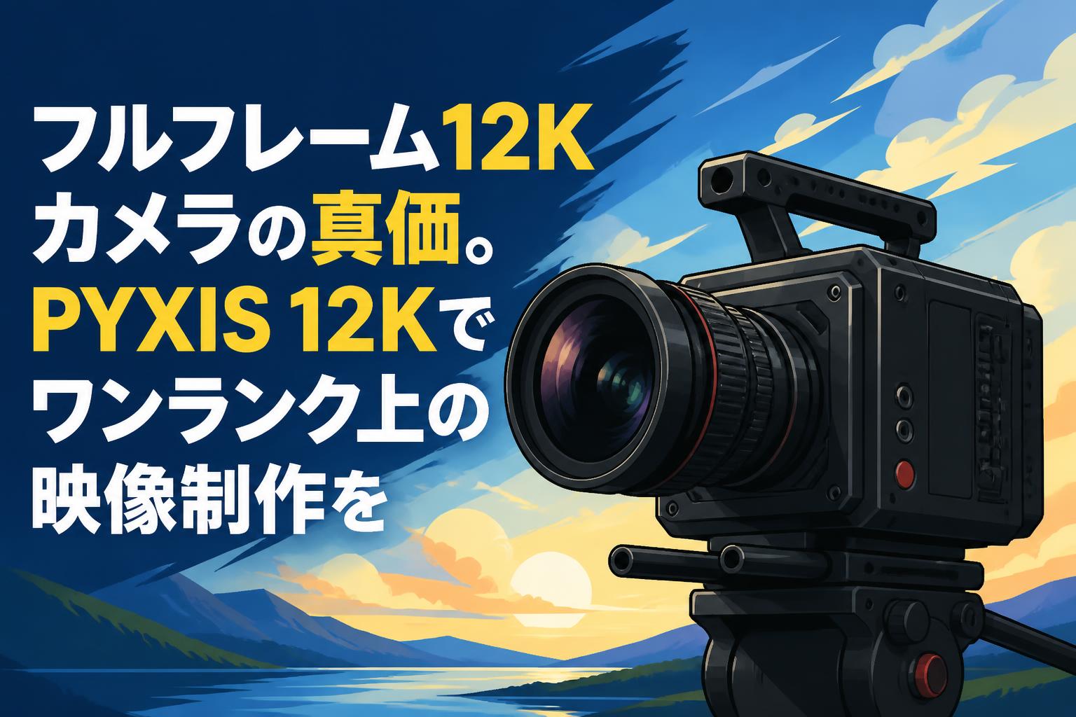 フルフレーム12Kカメラの真価。PYXIS 12Kでワンランク上の映像制作を
