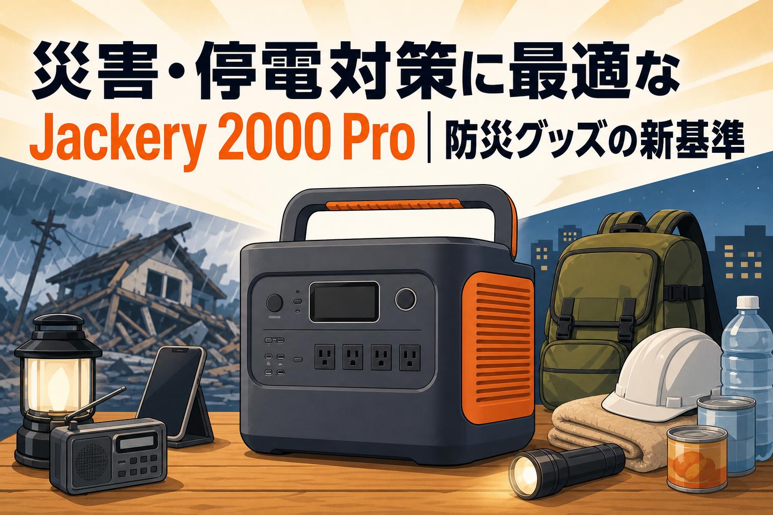 災害・停電対策に最適なJackery 2000 Pro｜防災グッズの新基準 | PANDA