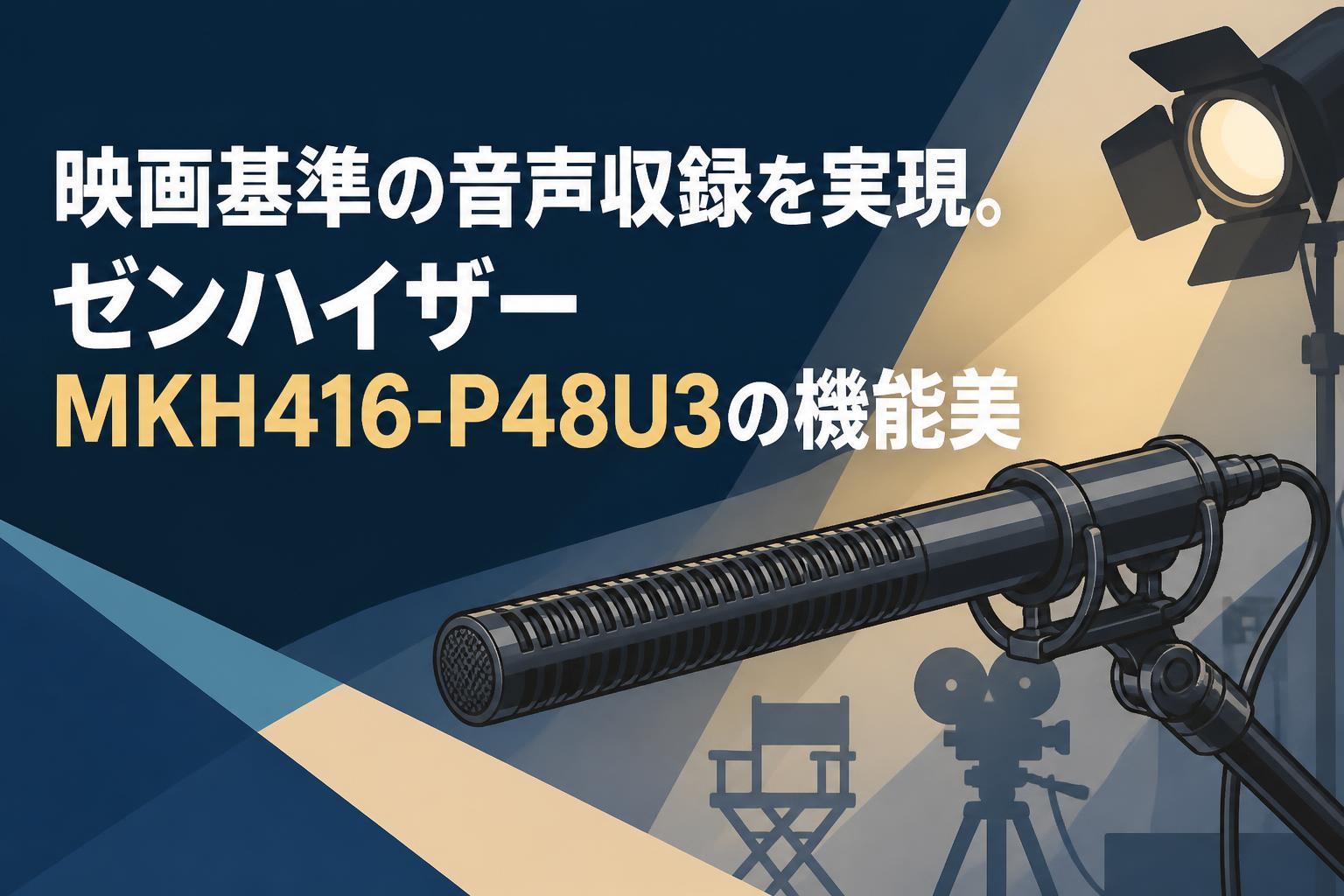 映画基準の音声収録を実現。ゼンハイザーMKH416-P48U3の機能美 | PANDA