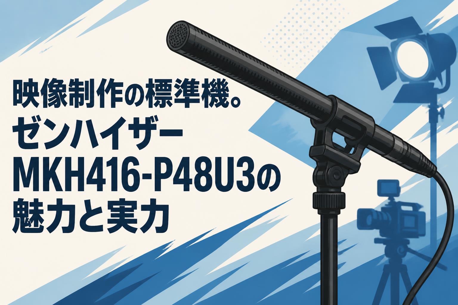 映像制作の標準機。ゼンハイザーMKH416-P48U3の魅力と実力 | PANDA