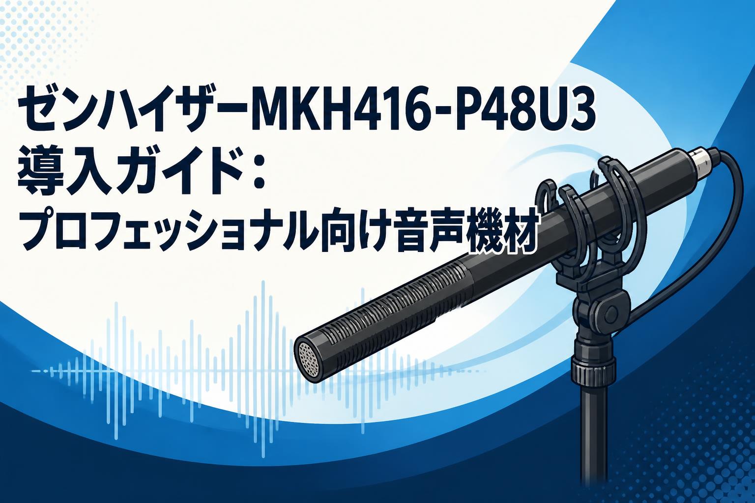 ゼンハイザーMKH416-P48U3導入ガイド：プロフェッショナル向け音声機材