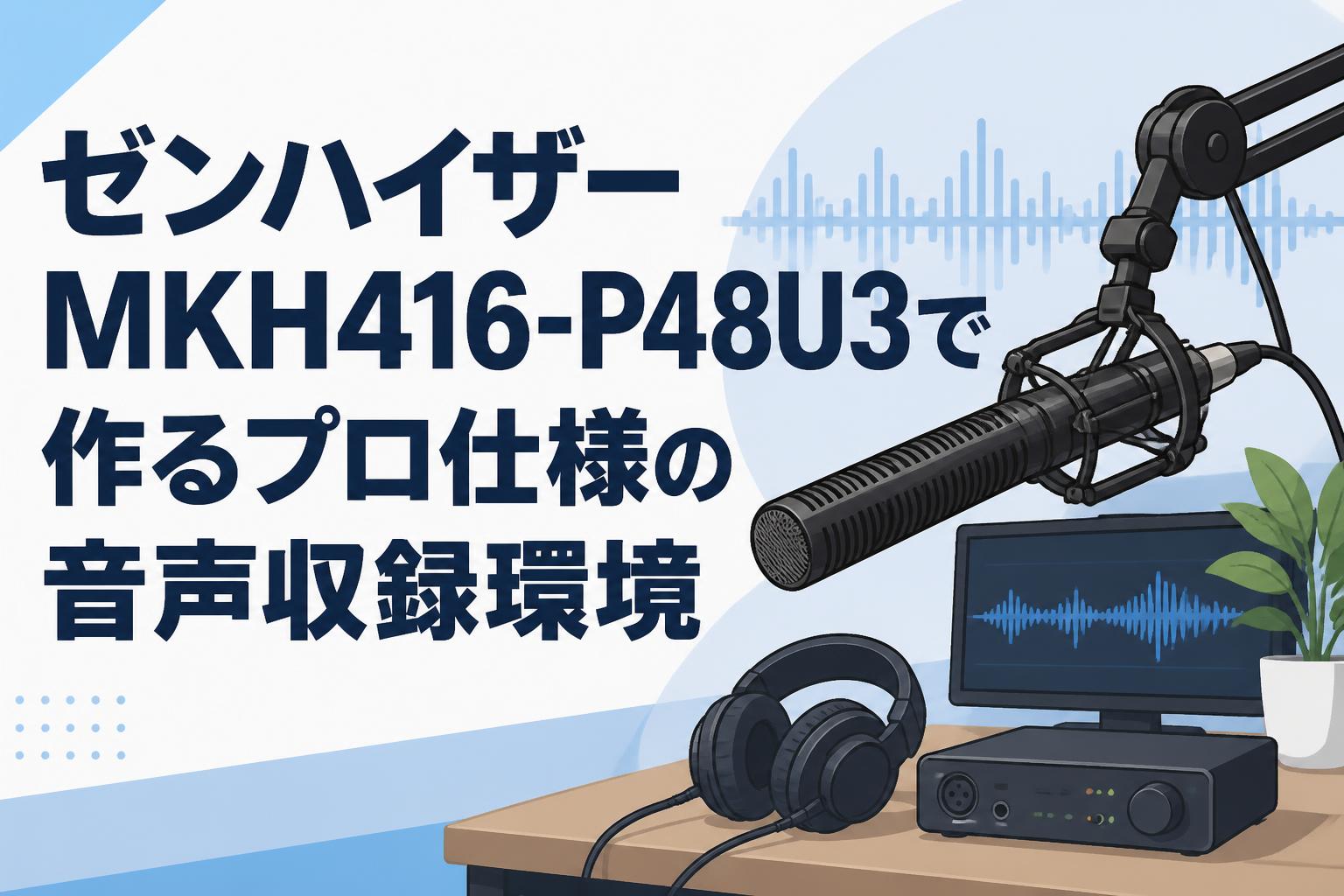 ゼンハイザーMKH416-P48U3で作るプロ仕様の音声収録環境 | PANDA TIMES