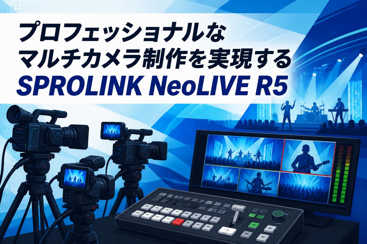 プロフェッショナルなマルチカメラ制作を実現するSPROLINK NeoLIVE R5