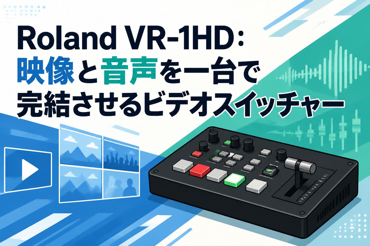 Roland VR-1HD：映像と音声を一台で完結させるビデオスイッチャー