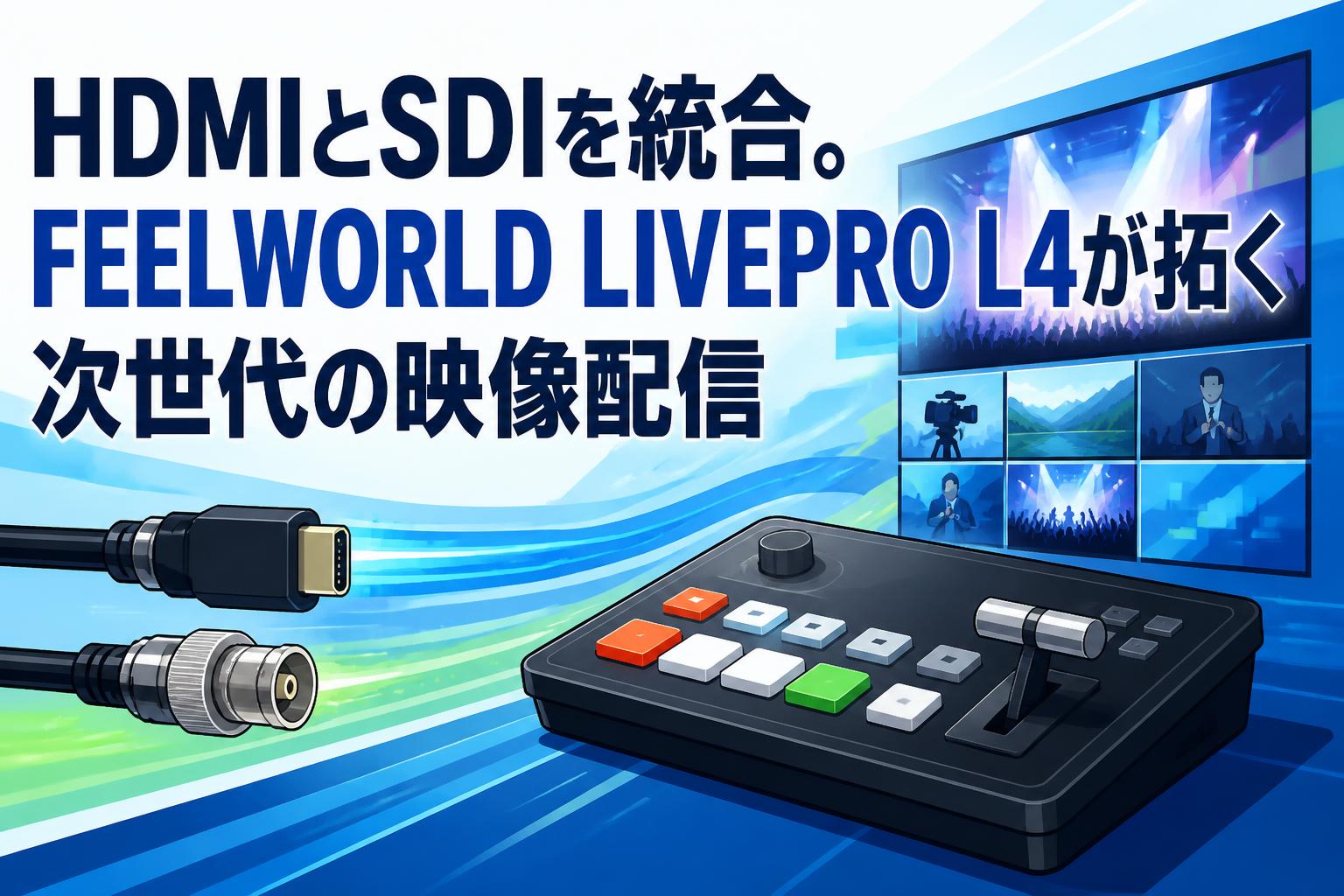 HDMIとSDIを統合。FEELWORLD LIVEPRO L4が拓く次世代の映像配信